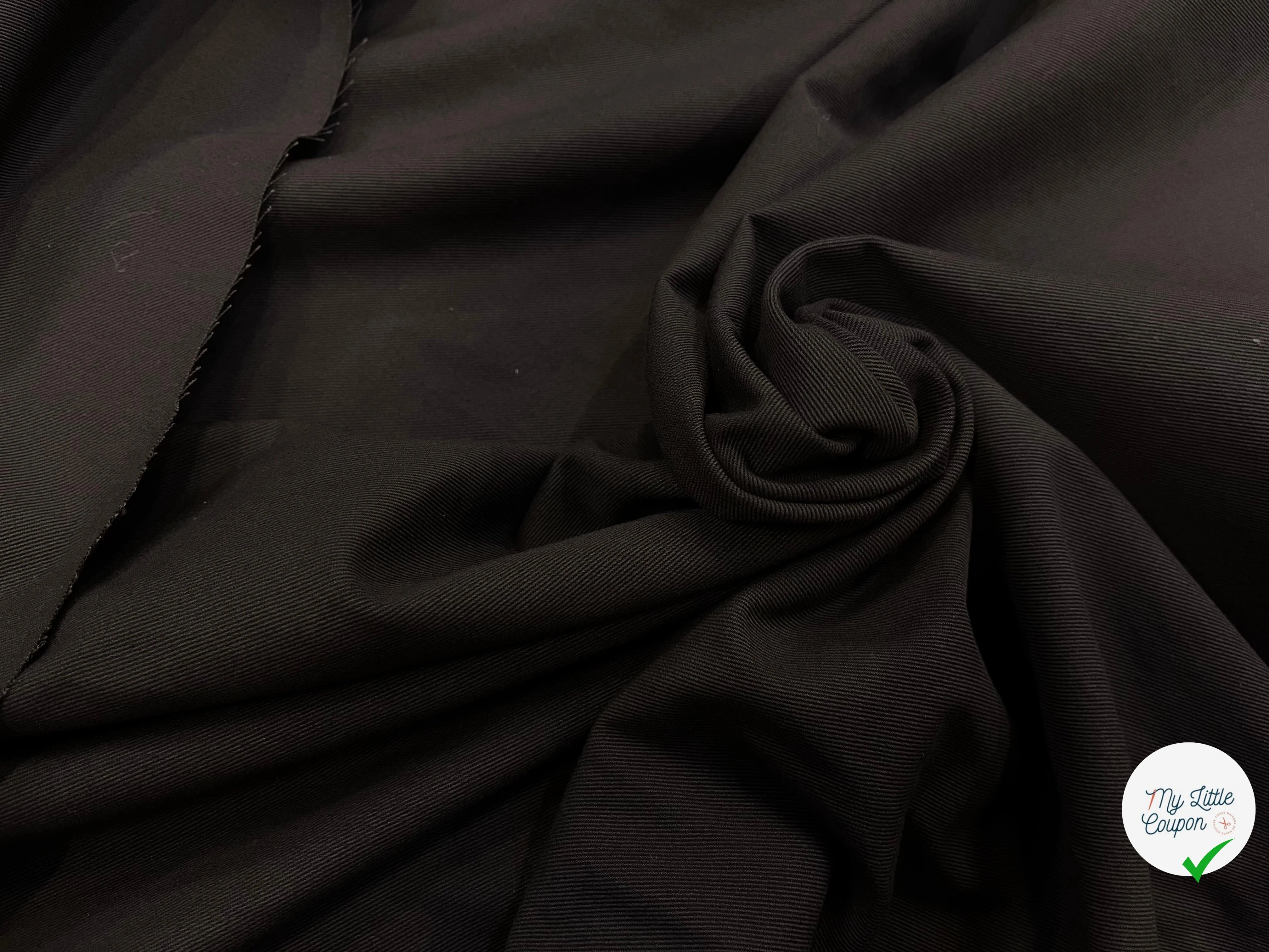 GABARDINE STRIÉE CHOCOLAT 140CM - My Little Coupon