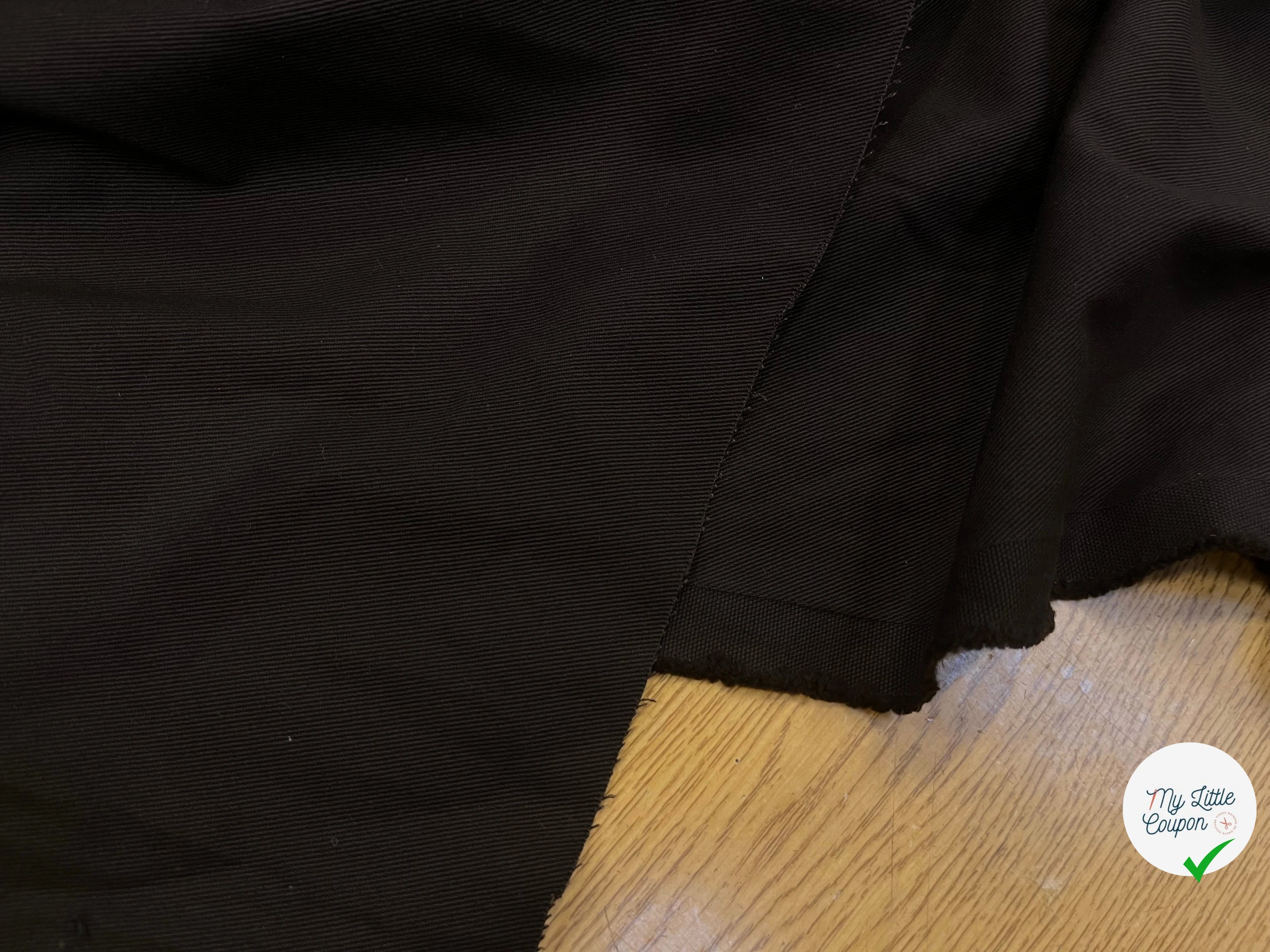 GABARDINE STRIÉE CHOCOLAT 140CM - My Little Coupon