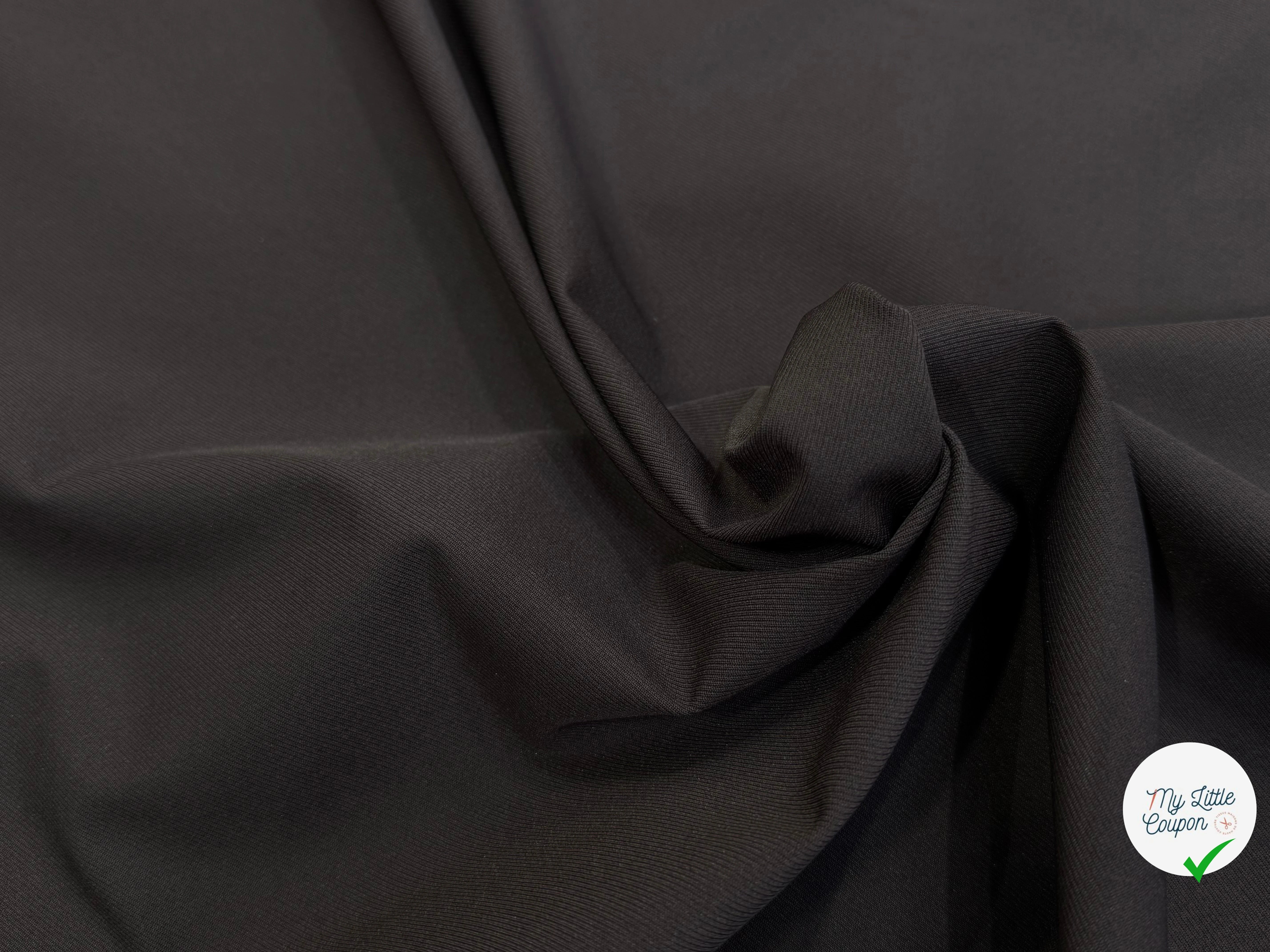 GABARDINE STRIÉE STRETCH BELLE TENUE MARRON FONCÉ - My Little Coupon