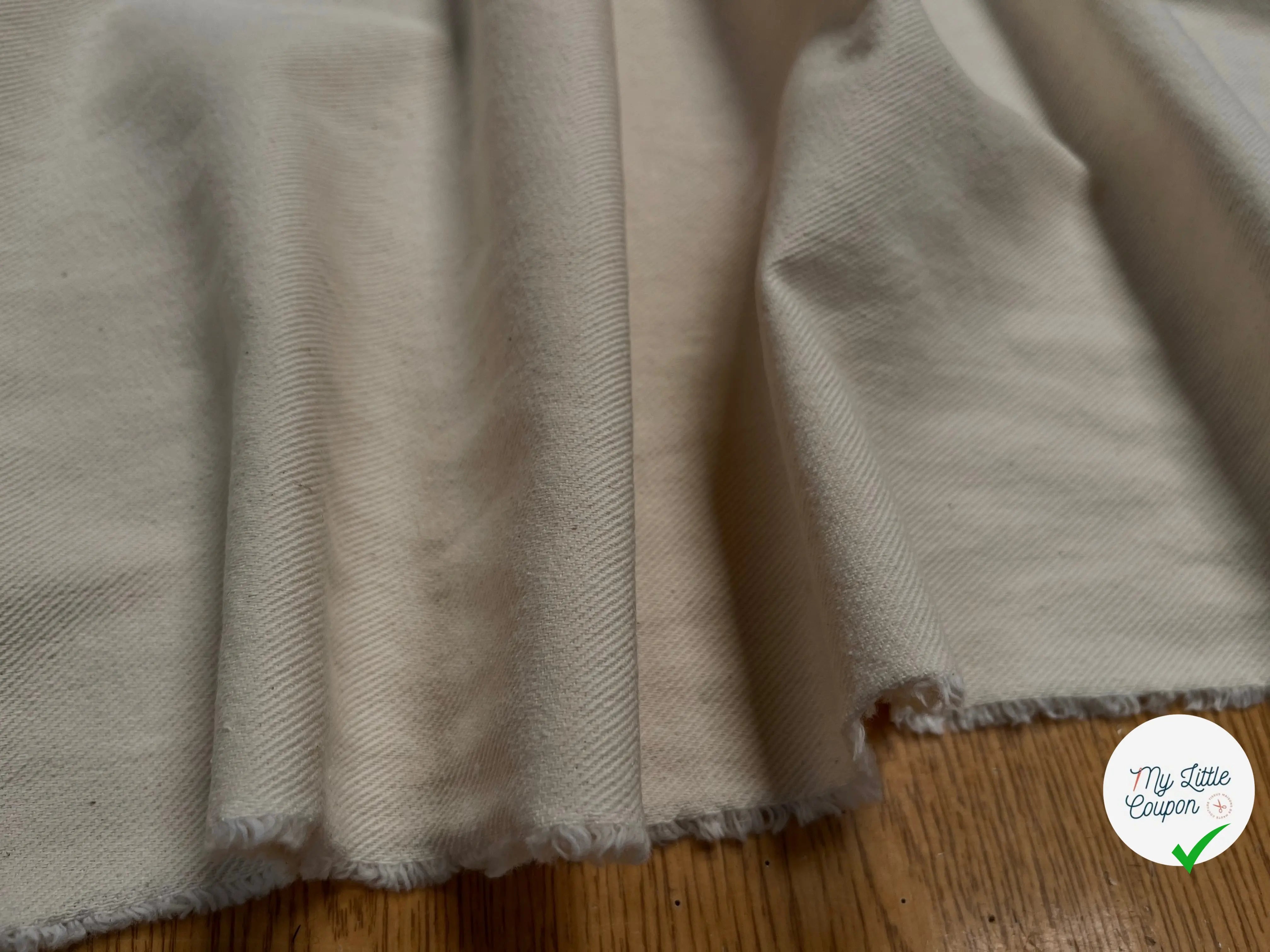 GABARDINE SWEAT EFFET TECHNIQUE STRECH BLANC CASSÉ - My Little Coupon