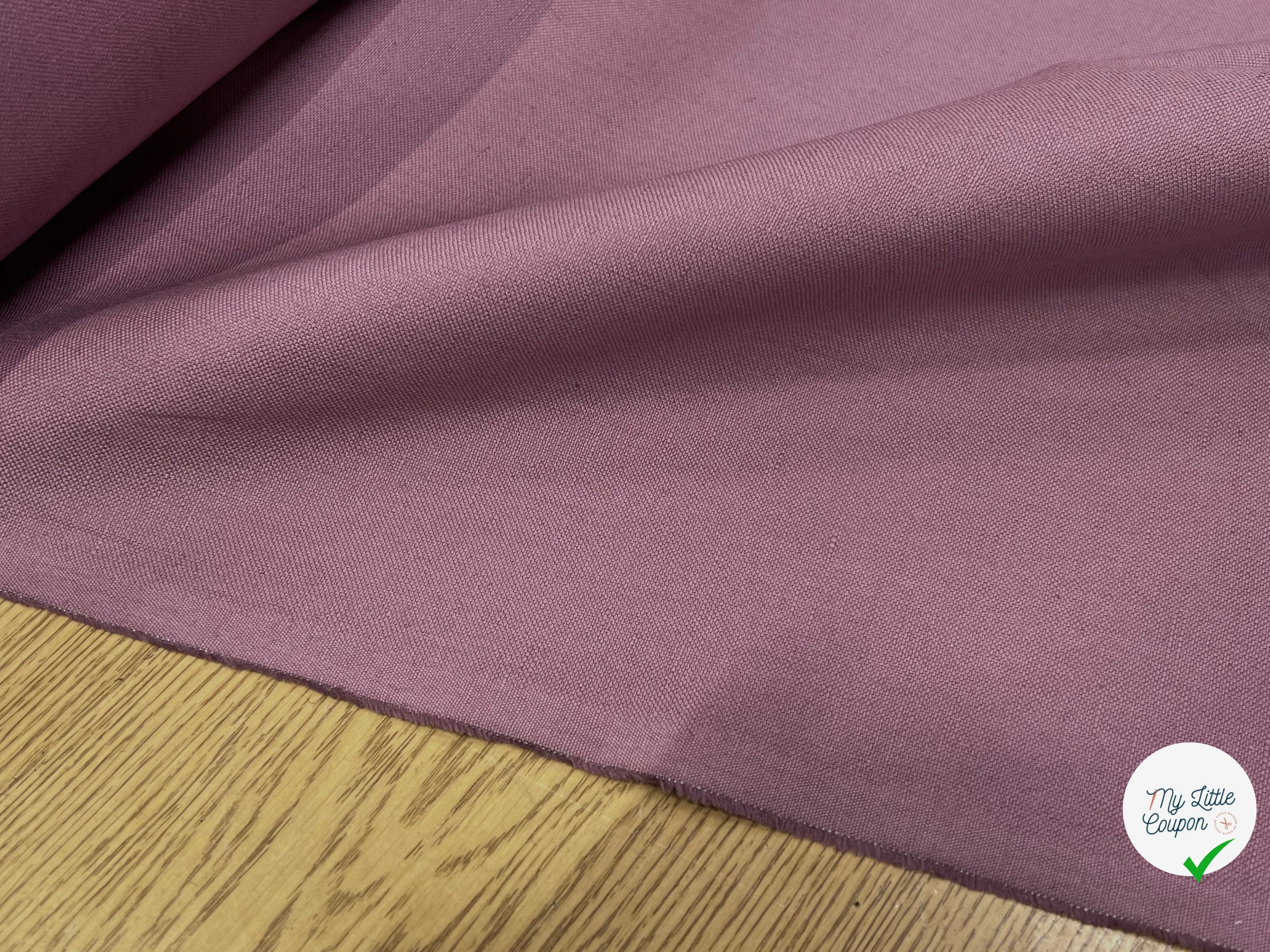 GABRDINE LOURDE BELLE TENUE VIOLET CLAIR 100% COTON 150CM - My Little Coupon