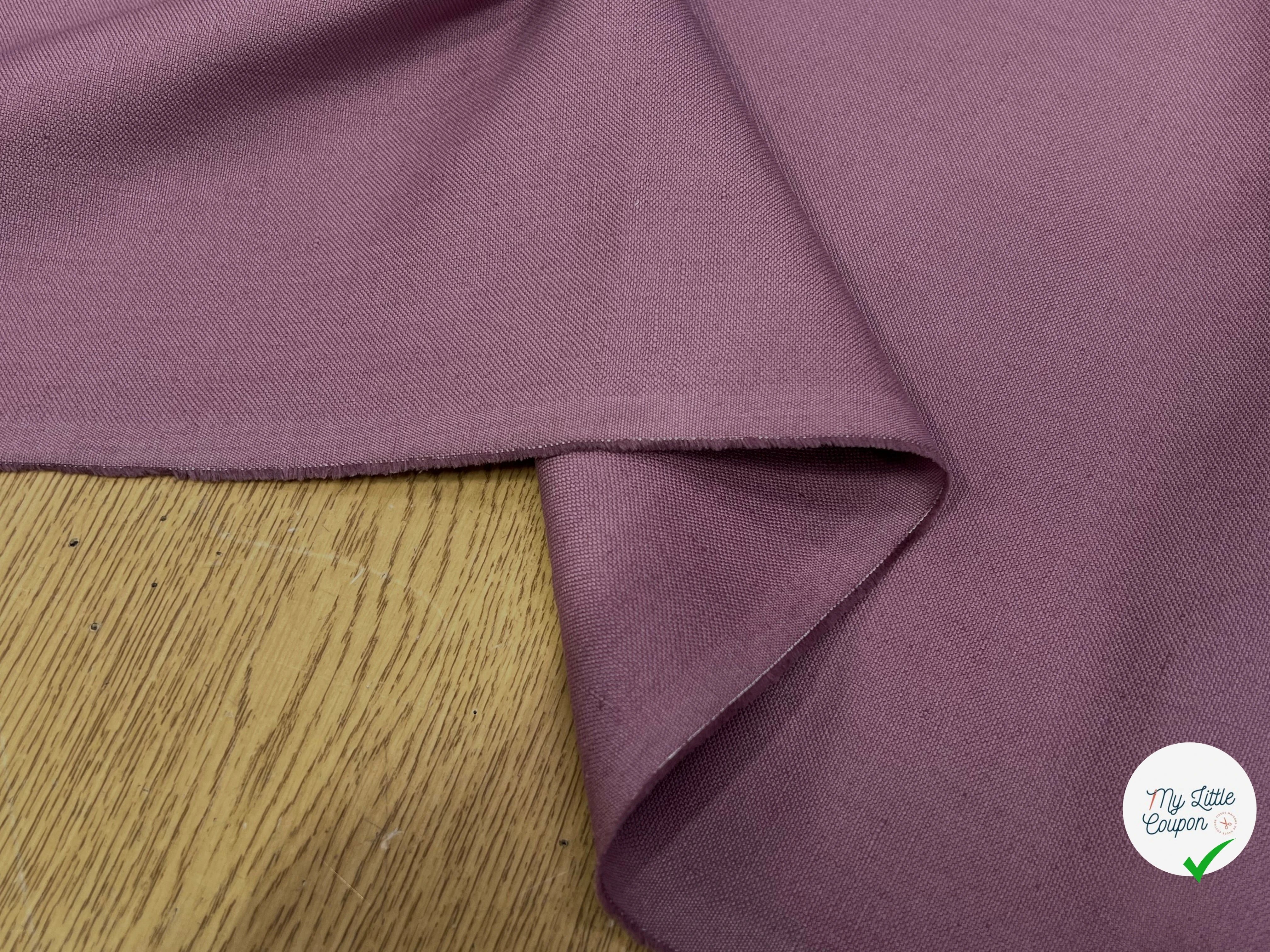 GABRDINE LOURDE BELLE TENUE VIOLET CLAIR 100% COTON 150CM - My Little Coupon