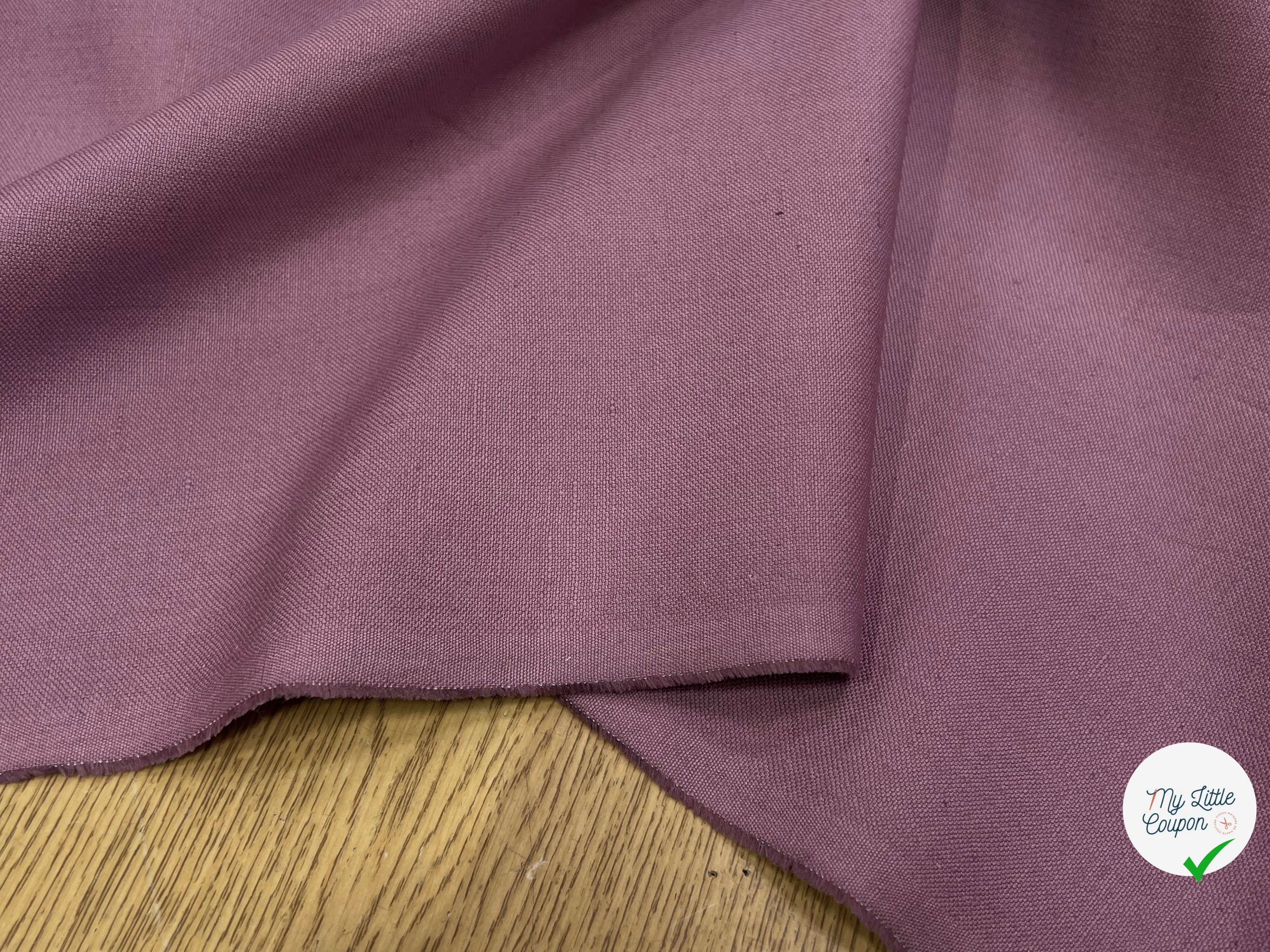 GABRDINE LOURDE BELLE TENUE VIOLET CLAIR 100% COTON 150CM - My Little Coupon