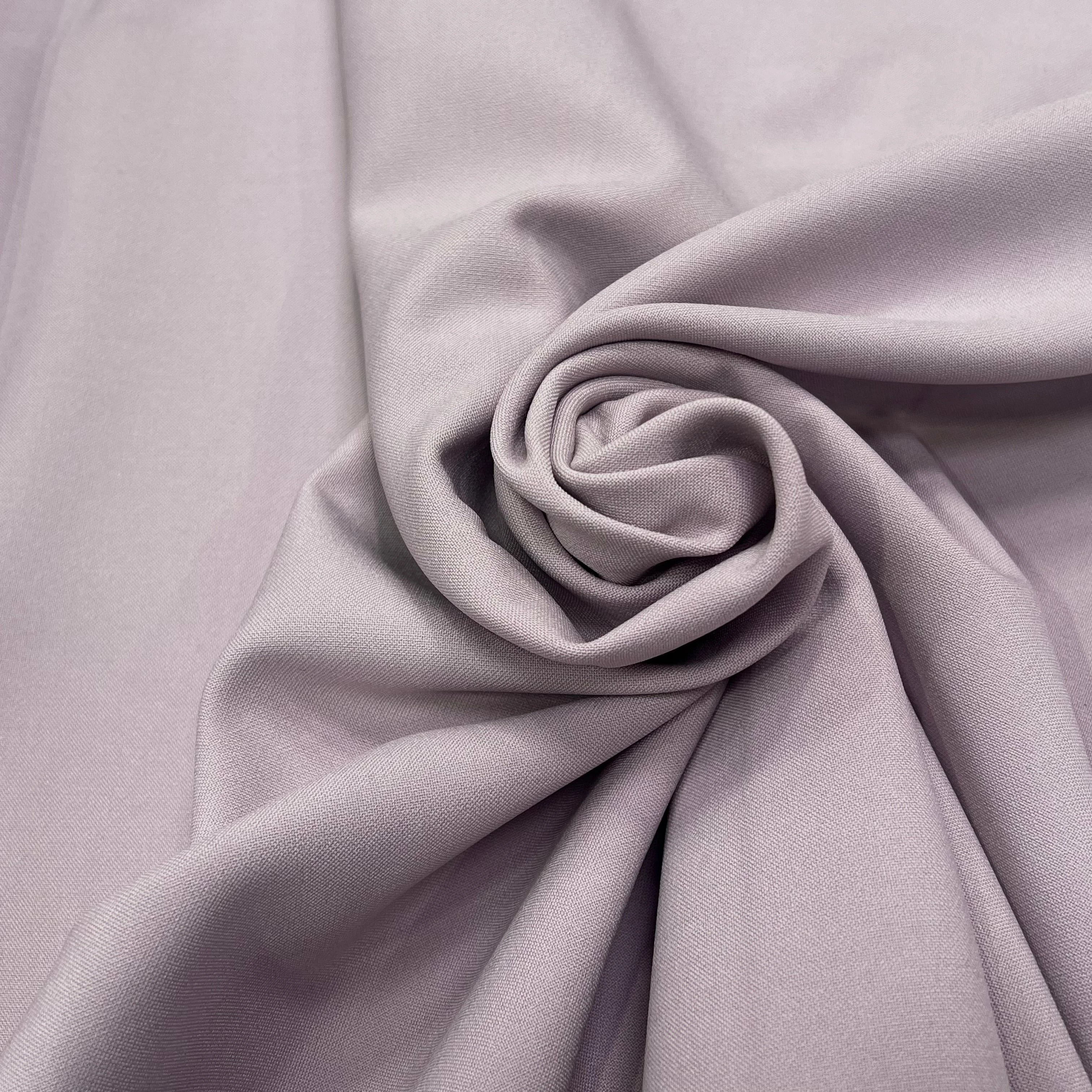 GABRDINE LOURDE STRETCH COTON VISCOSE LILAS 16% CO 17% VI - My Little Coupon