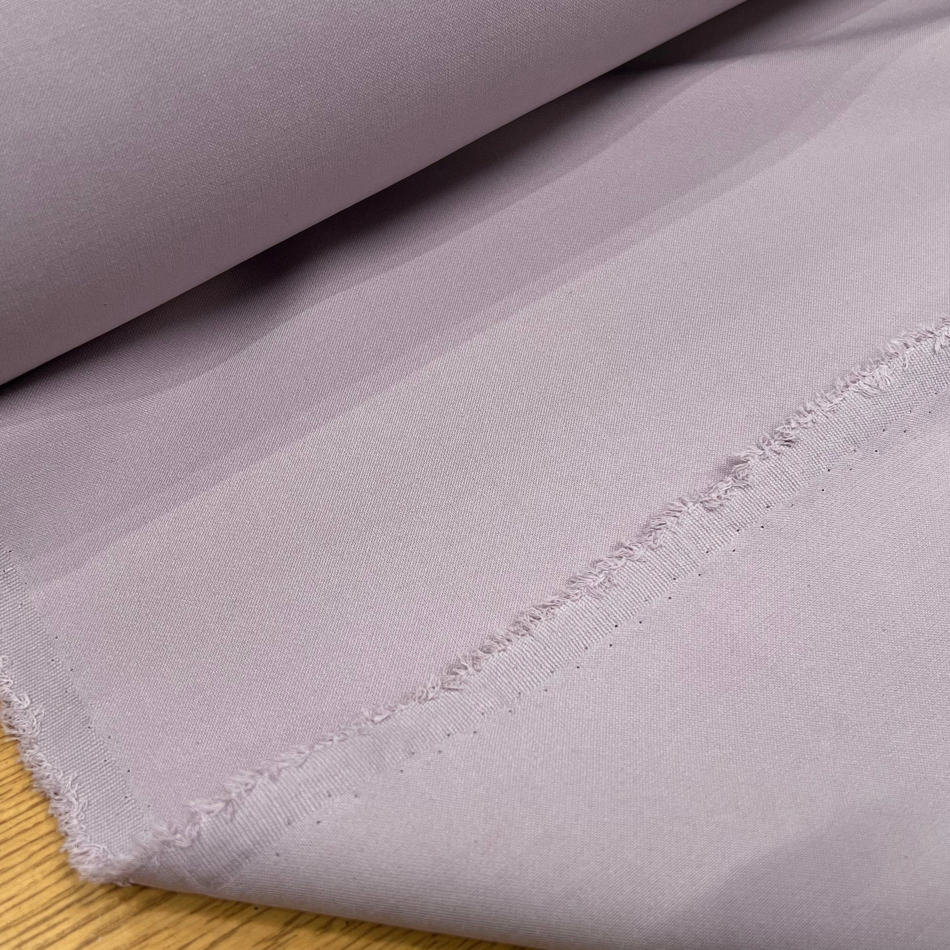 GABRDINE LOURDE STRETCH COTON VISCOSE LILAS 16% CO 17% VI - My Little Coupon