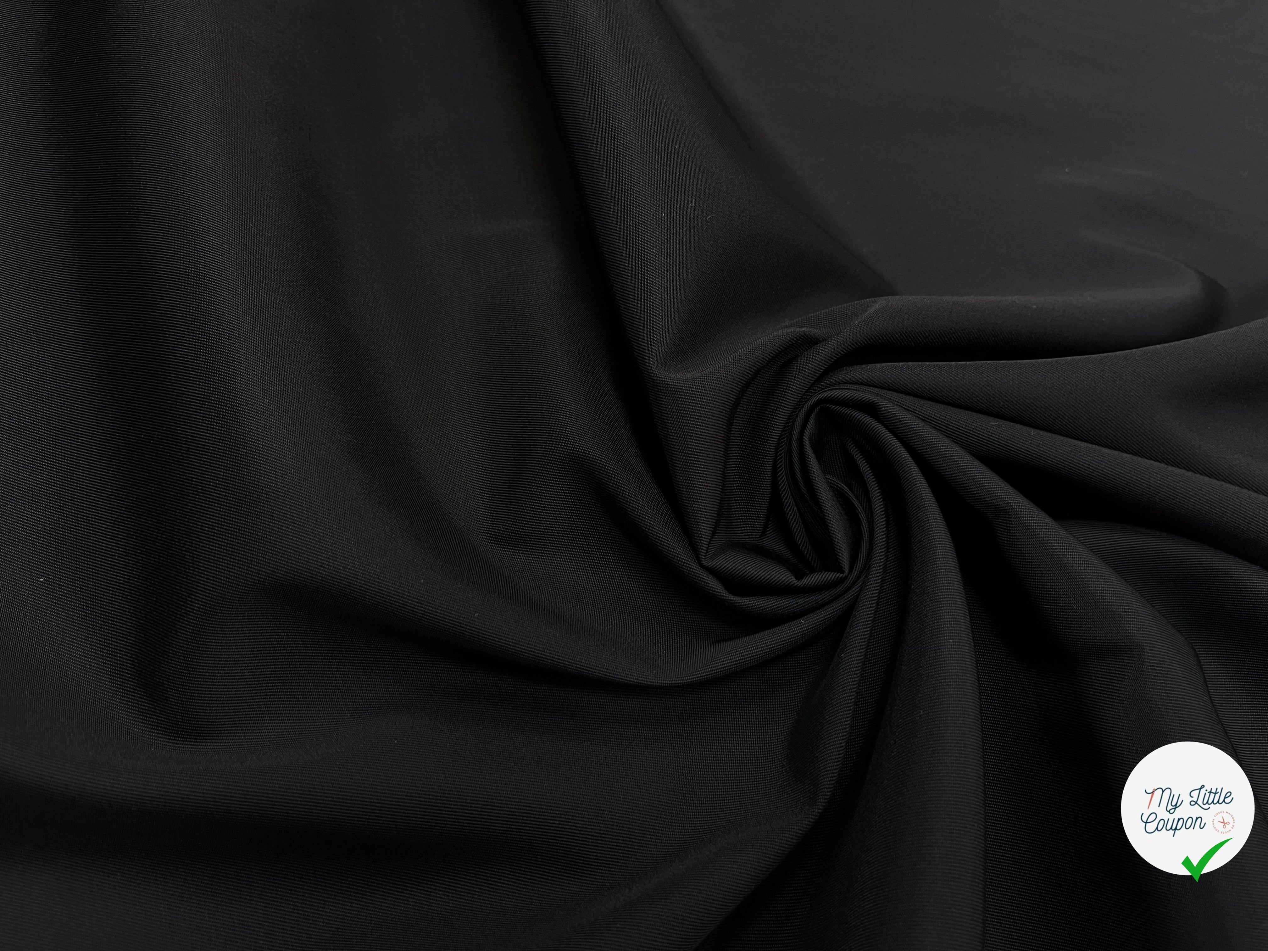 GABRDINE POLYAMIDE UNI NOIR - My Little Coupon
