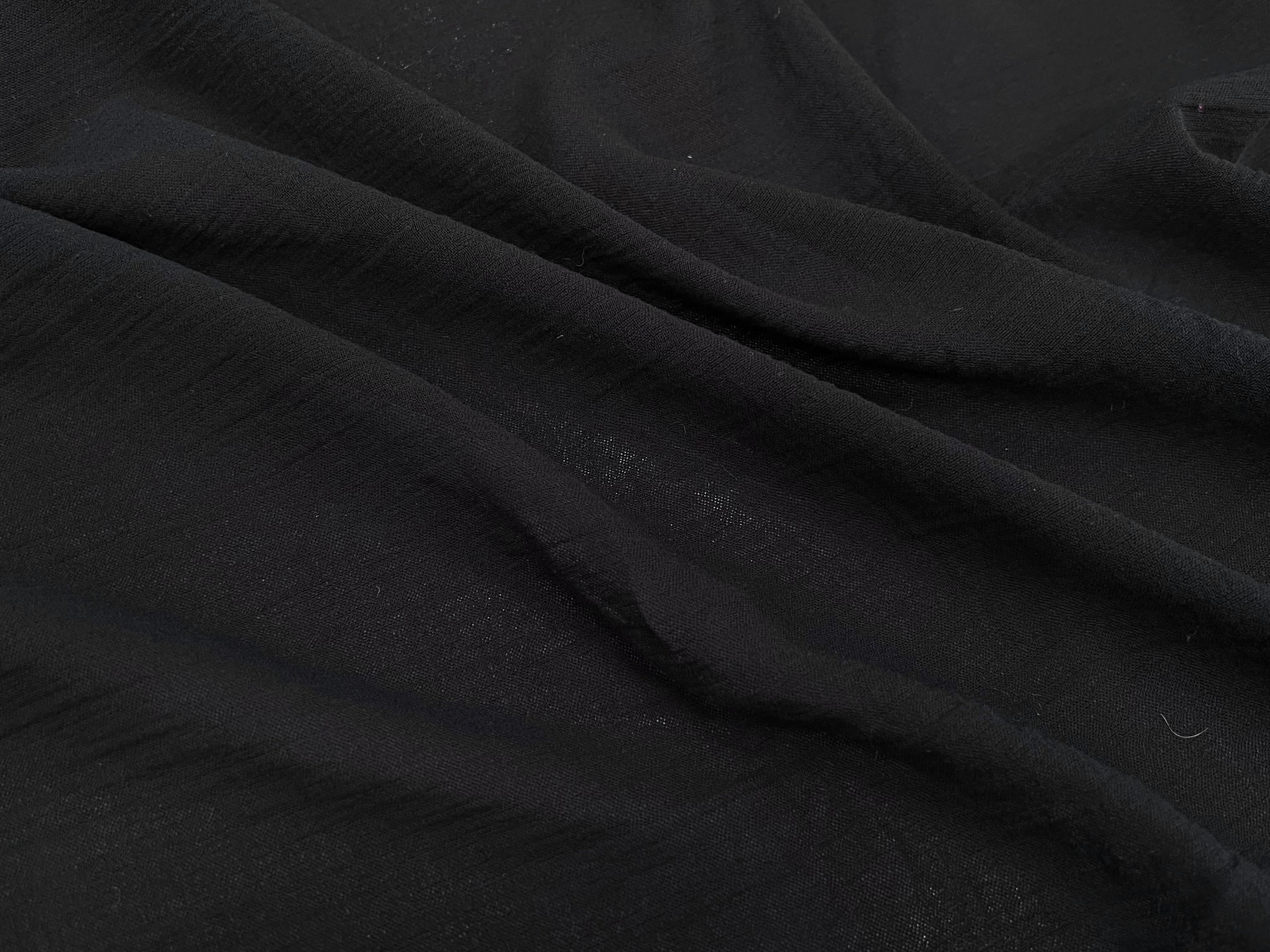 GAZE DE COTON NOIR 110CM - My Little Coupon