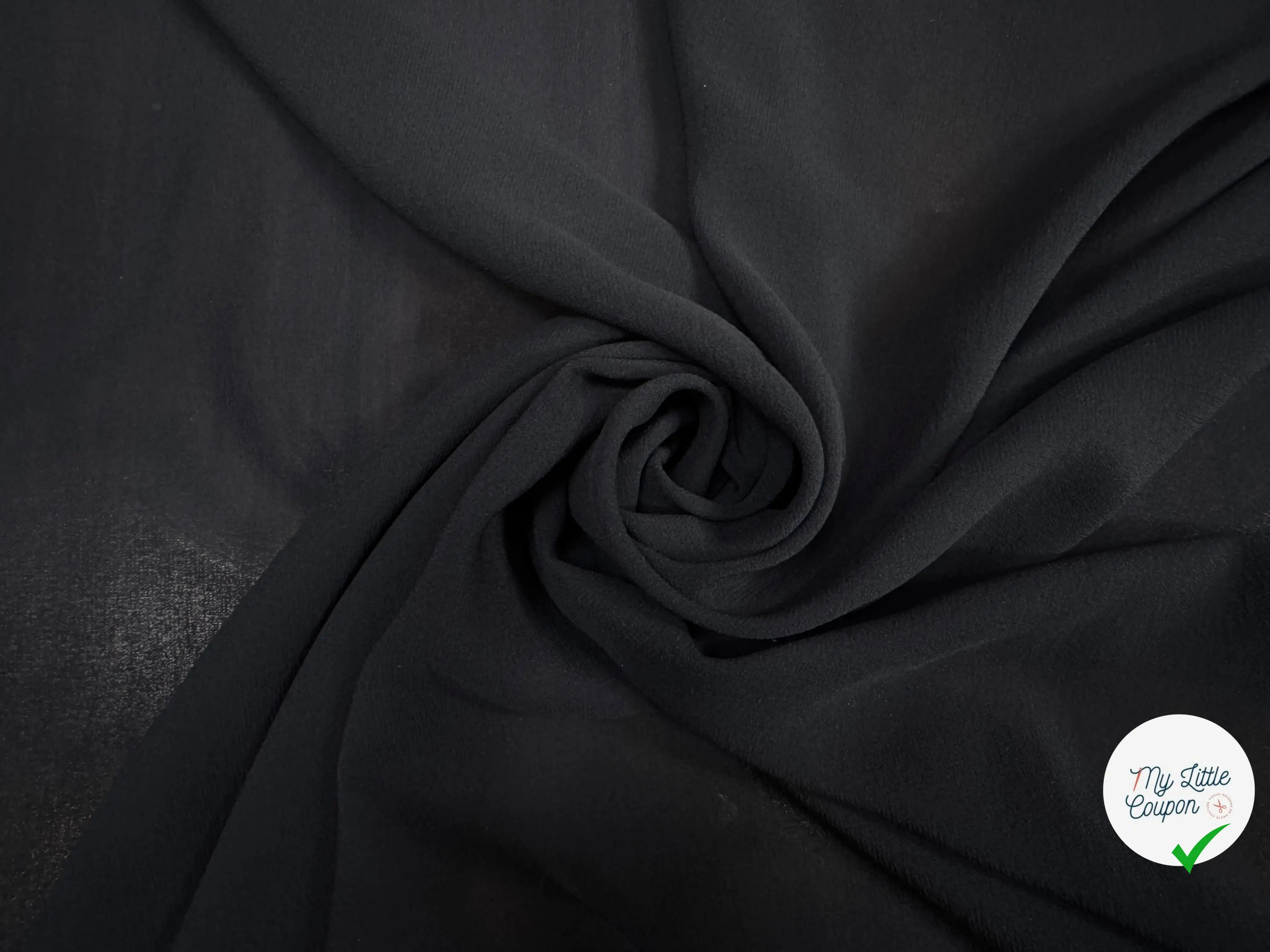 GEORGETTE DE SOIE, Anthracite Blue - My Little Coupon