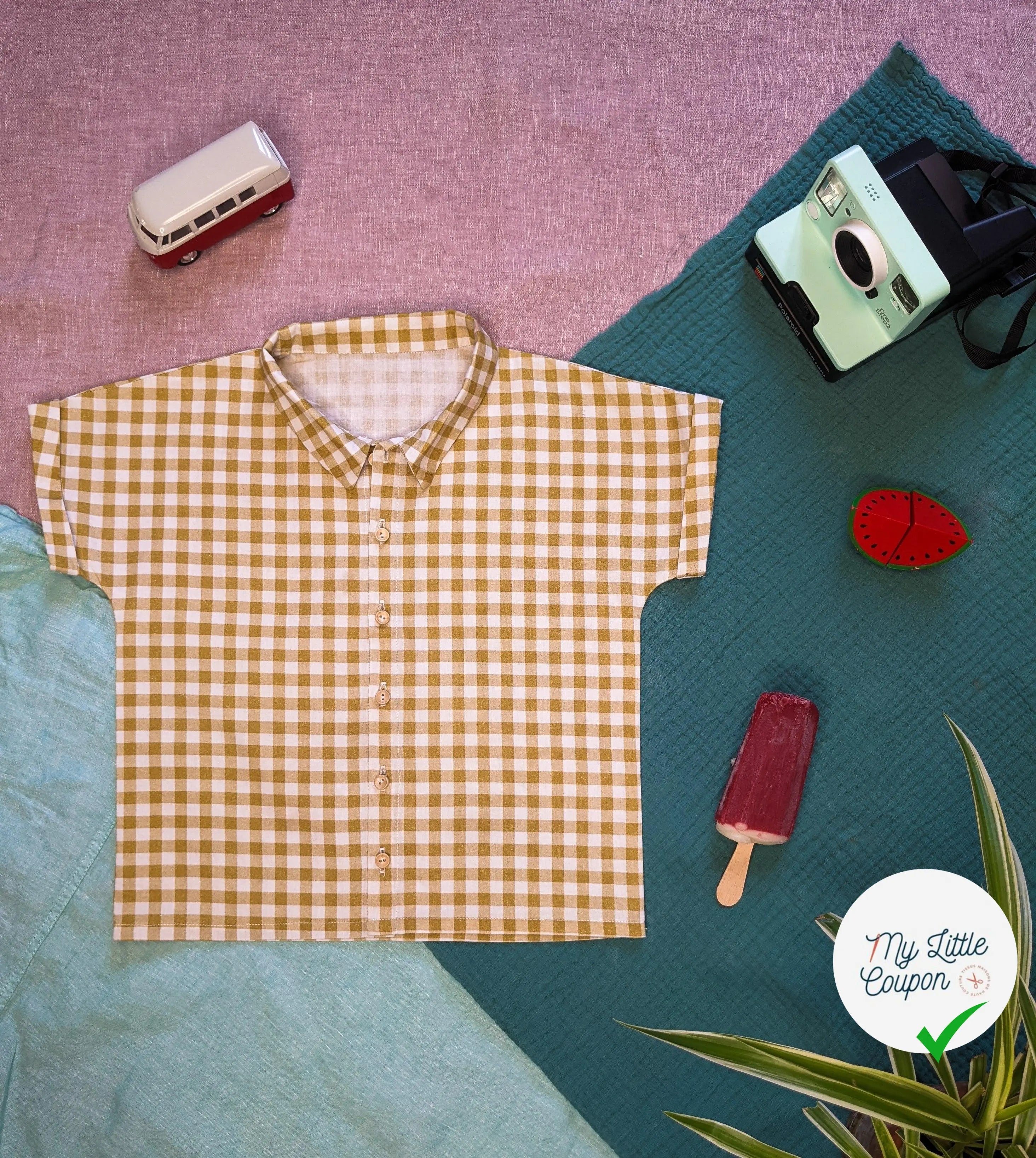 Gabian la chemisette | Du 3 au 12 ans | Marmaï Patterns - My Little Coupon - tissu - coudre