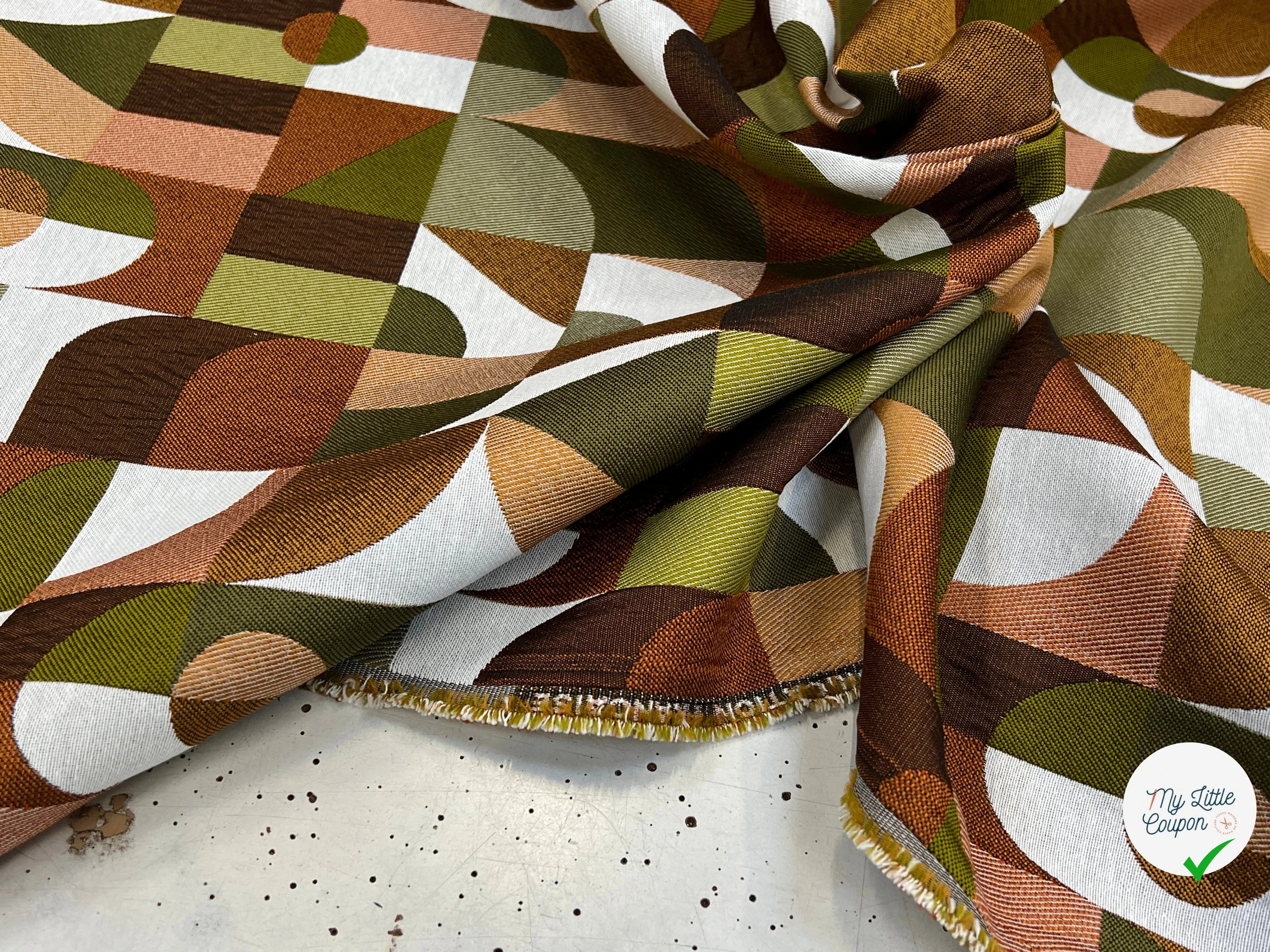 JACQUARD ABSTRACT ALLOVER BRONZE 140 CM - My Little Coupon
