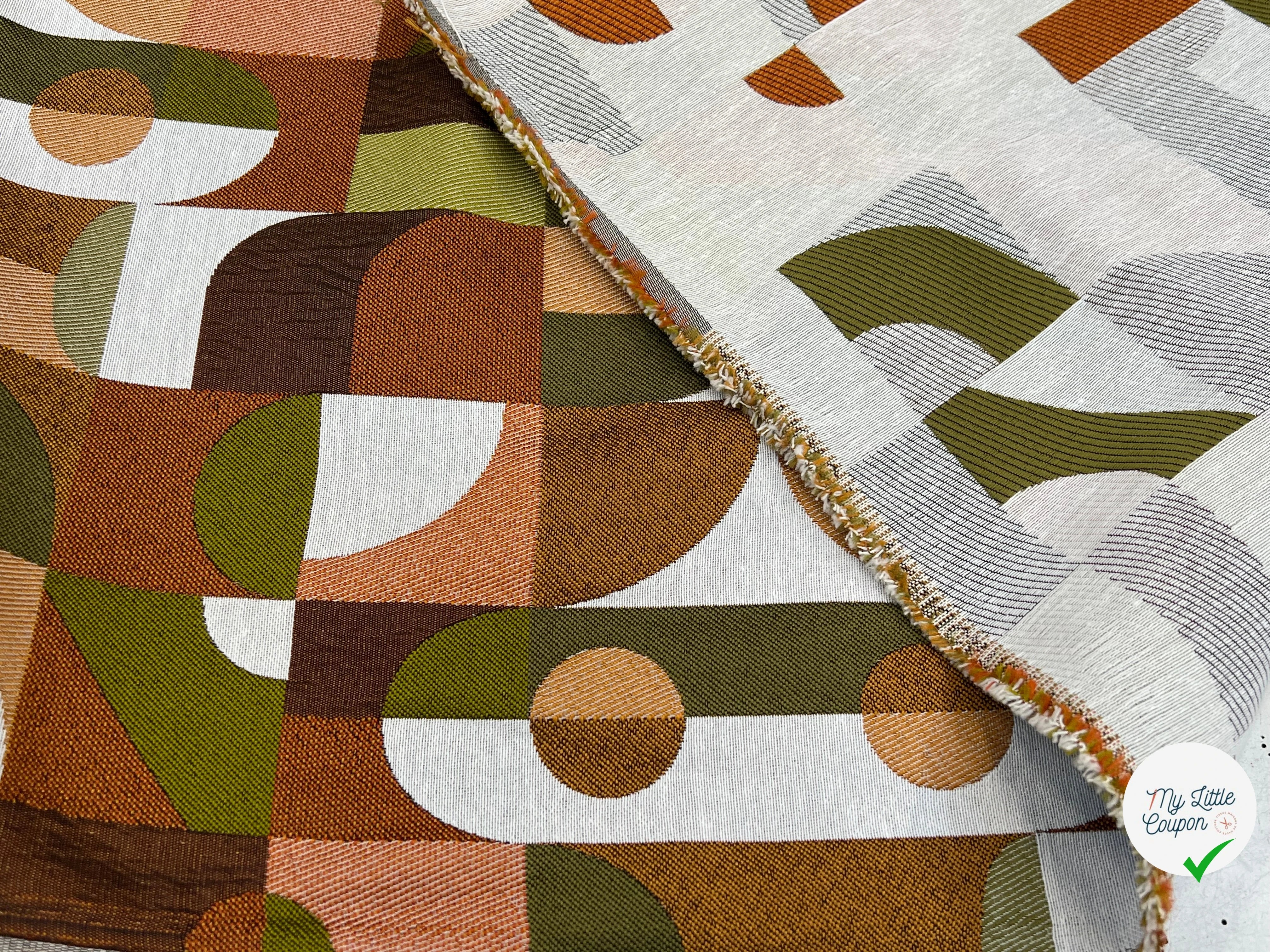 JACQUARD ABSTRACT ALLOVER BRONZE 140 CM - My Little Coupon