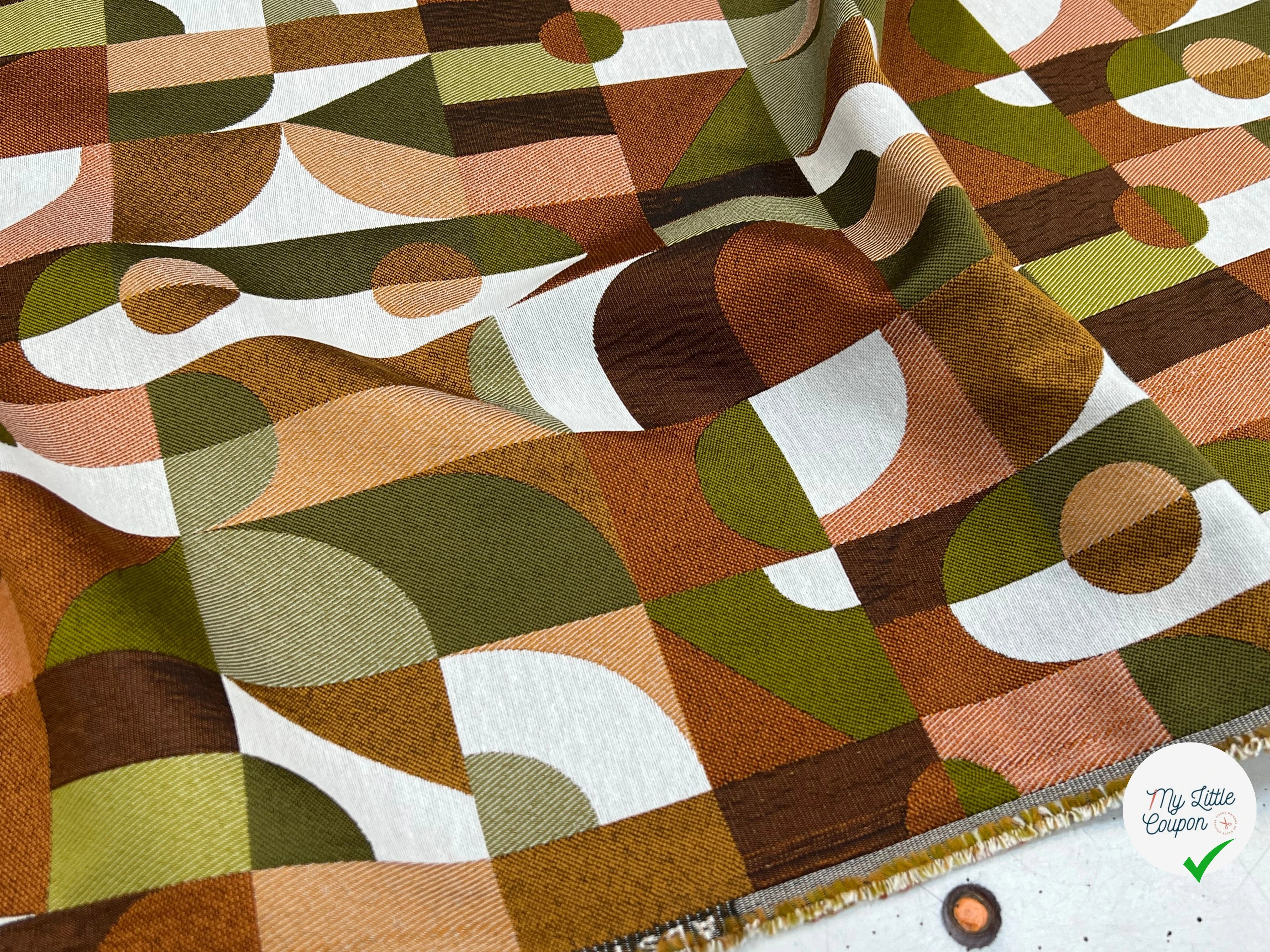JACQUARD ABSTRACT ALLOVER BRONZE 140 CM - My Little Coupon