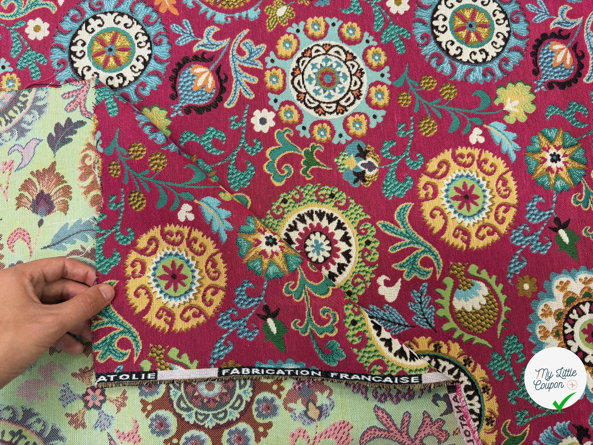 JACQUARD ANATOLIE ALLOVER ROSE 160 CM - My Little Coupon