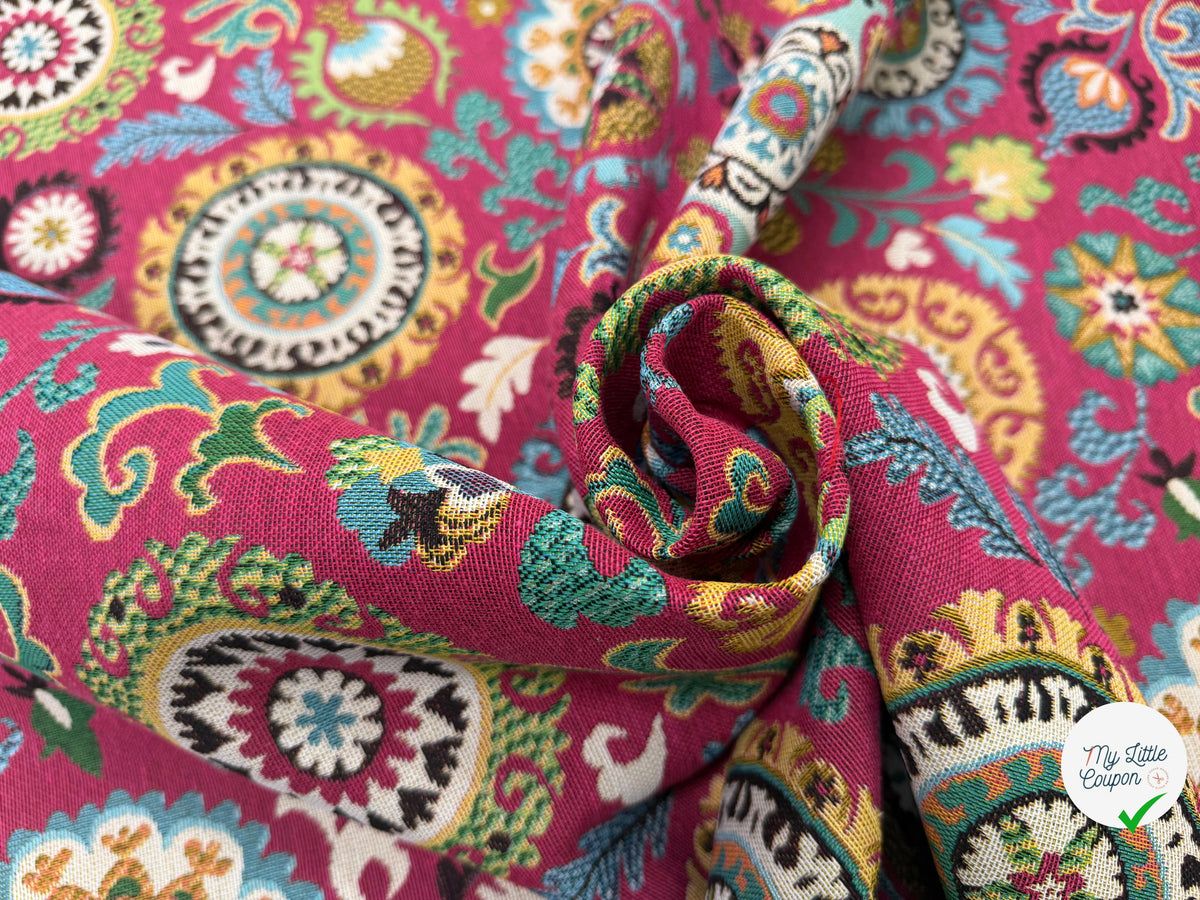 JACQUARD ANATOLIE ALLOVER ROSE 160 CM - My Little Coupon