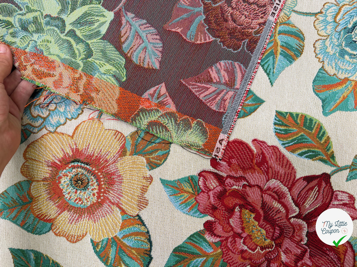 JACQUARD ASHLEY ALLOVER BLANC 160 CM - My Little Coupon