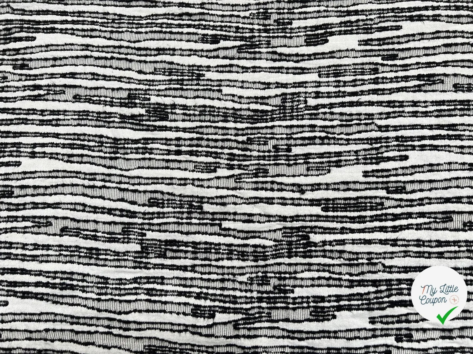 JACQUARD COTON ZÉBRURES COUTURES - My Little Coupon - tissu - coudre