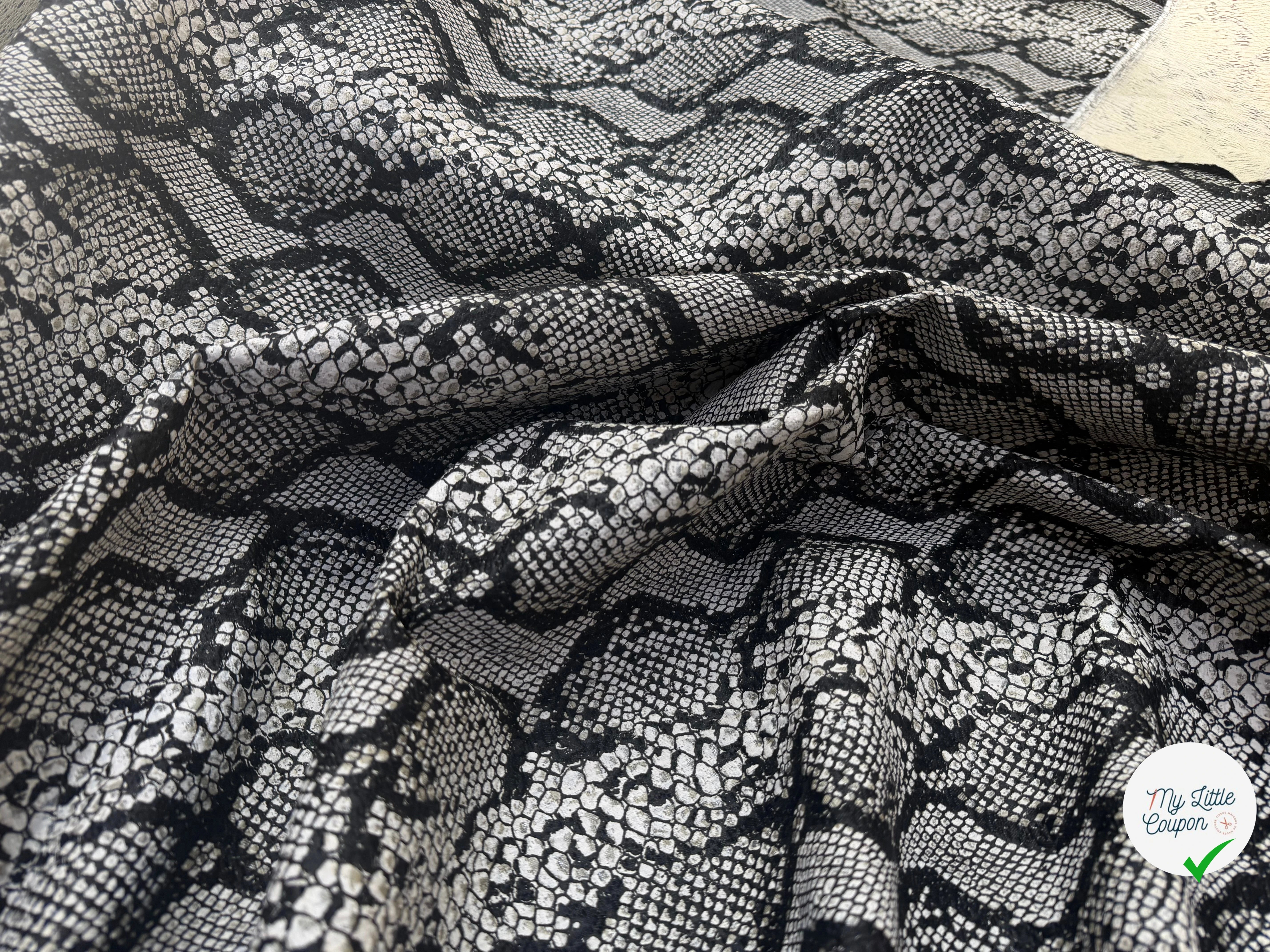 JACQUARD IMITATION PYTHON CLAIR SERPENTE - My Little Coupon