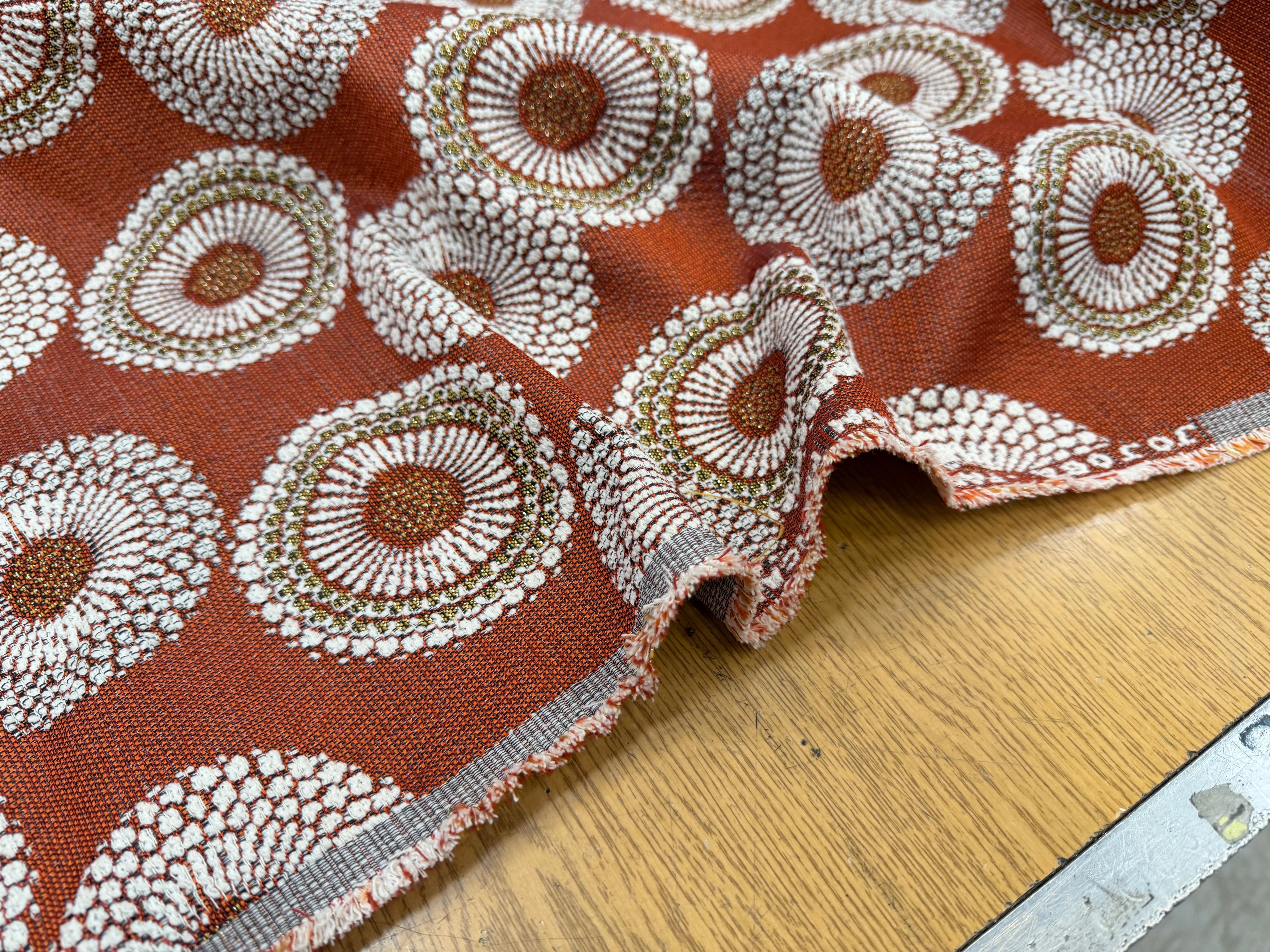 JACQUARD JOJOBA ALLOVER TERRACOTTA 140 CM MADE IN FRANCE 🇫🇷 - My Little Coupon