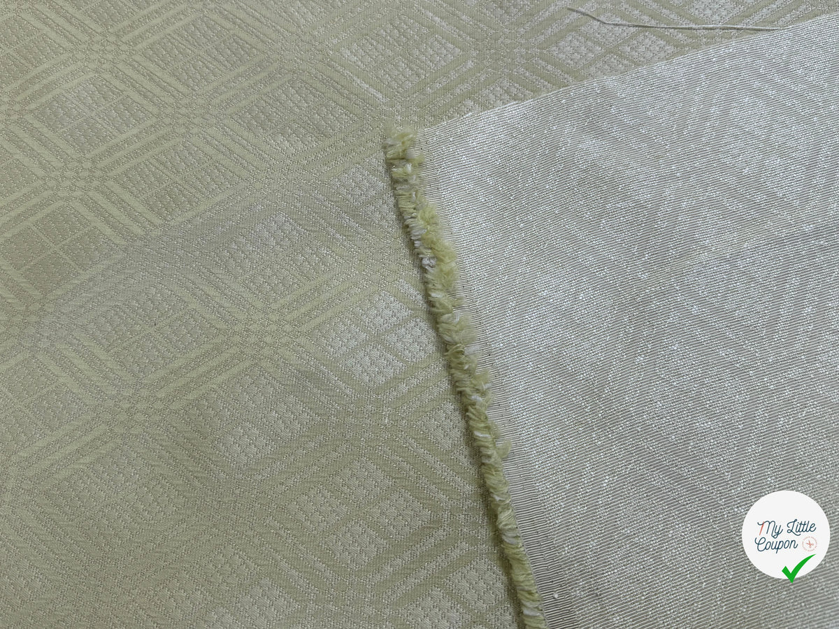 JACQUARD MOTIFS GÉOMÉTRIQUES VERT AMANDE - My Little Coupon