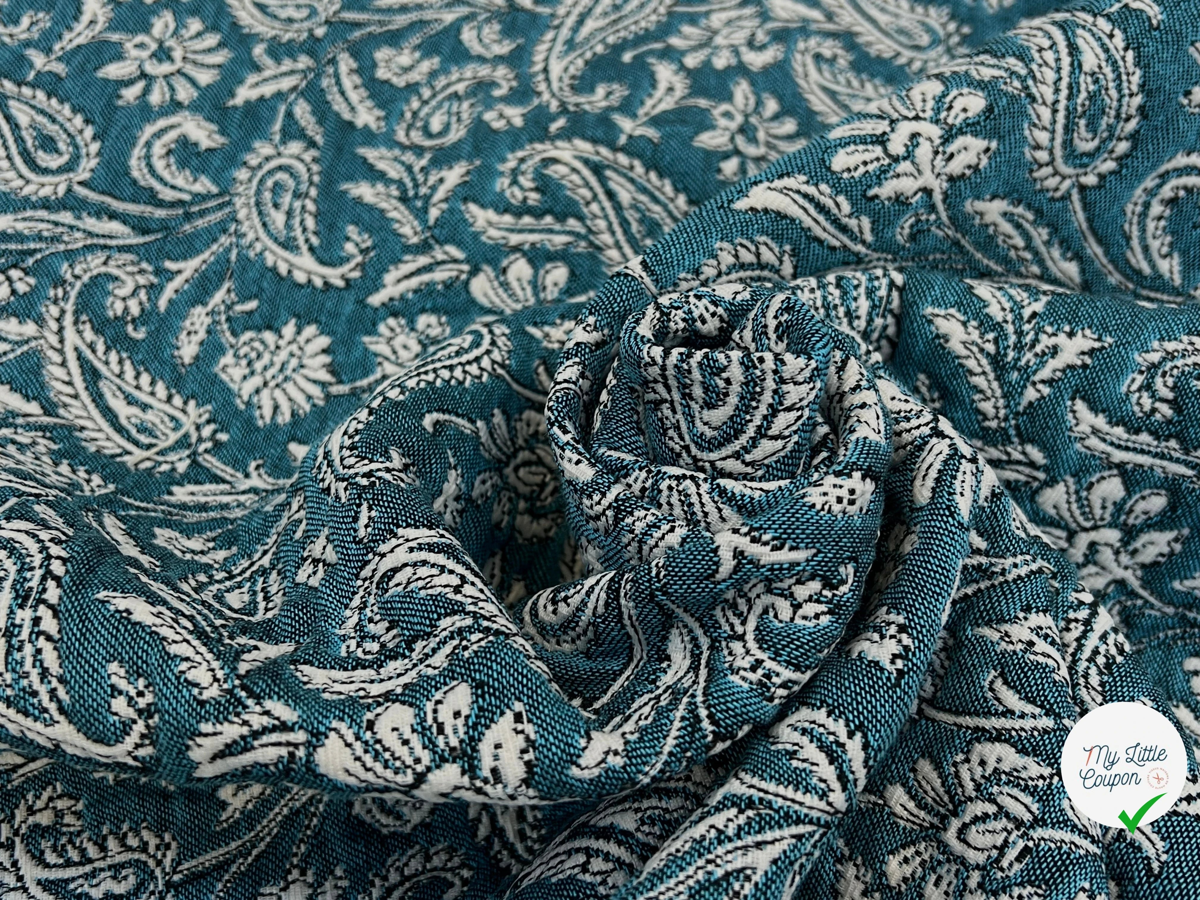JACQUARD MUMBAI ALLOVER JADE 140 CM - My Little Coupon