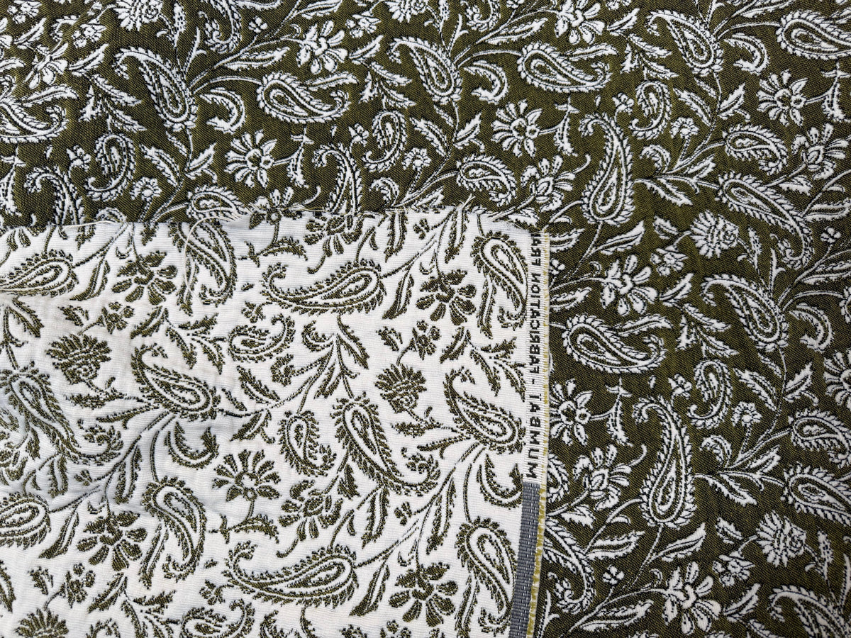 JACQUARD MUMBAI ALLOVER KAKI 140 CM - My Little Coupon