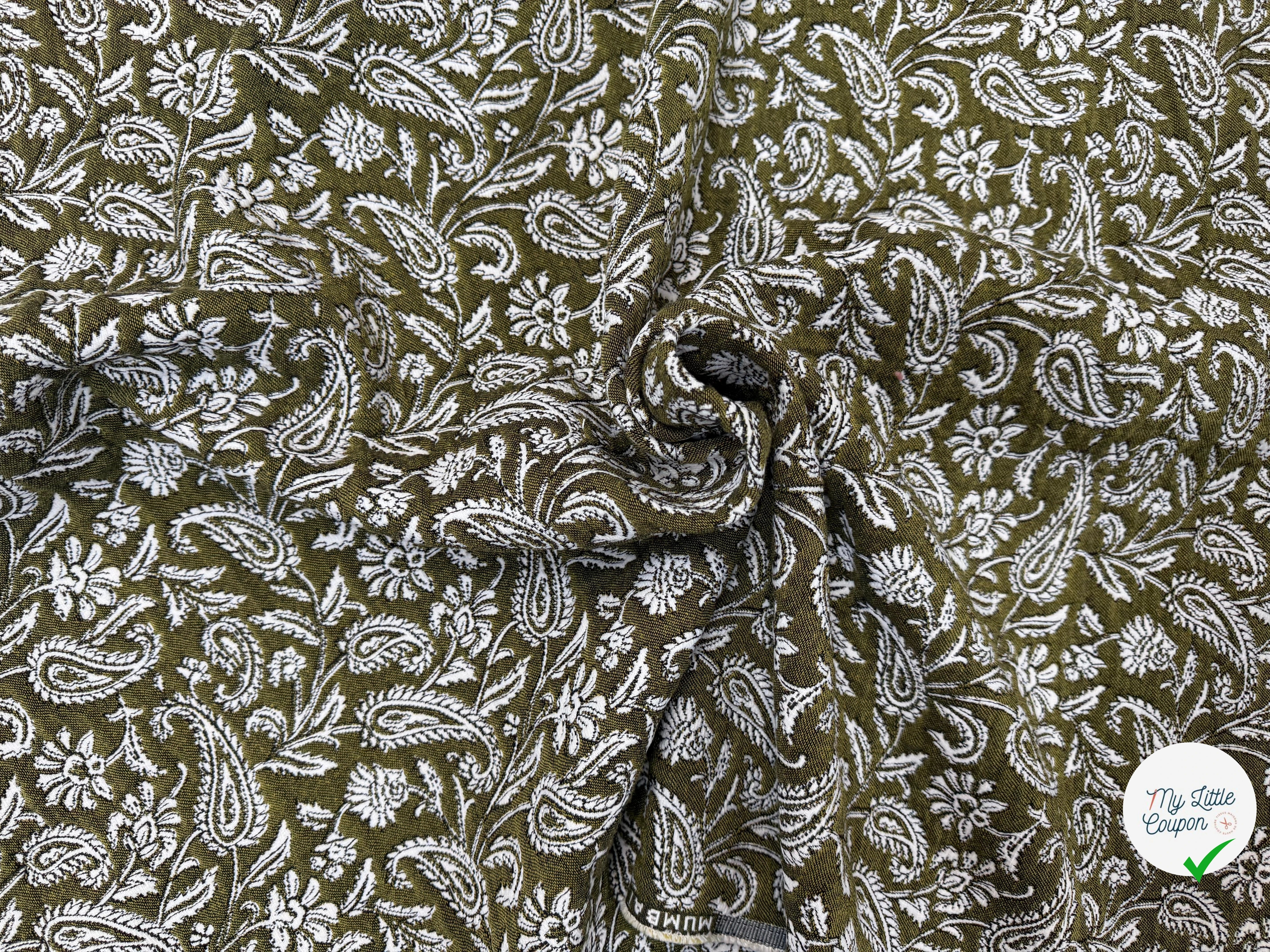 JACQUARD MUMBAI ALLOVER KAKI 140 CM - My Little Coupon