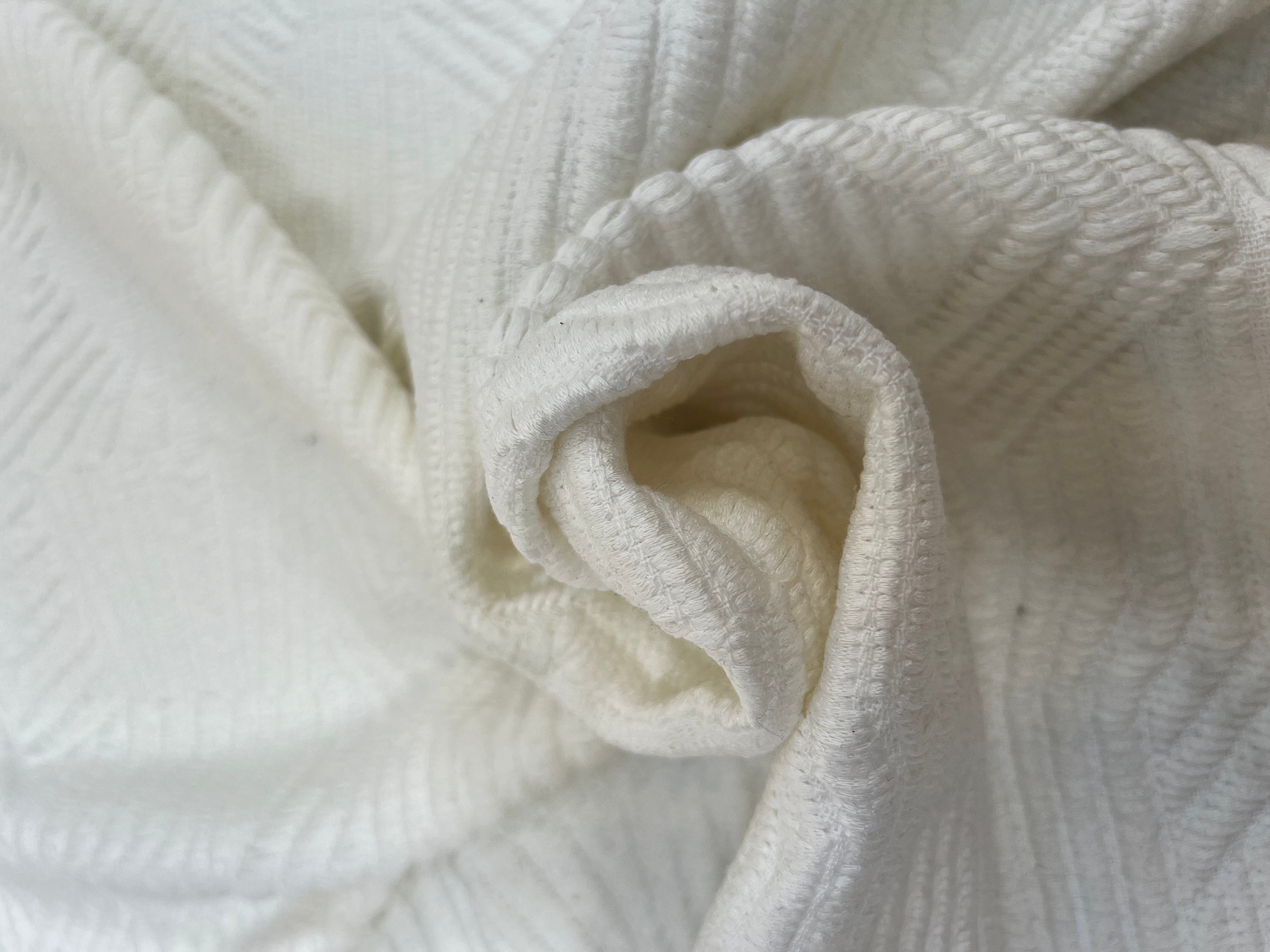 JACQUARD OLYMPIE BLANC - My Little Coupon