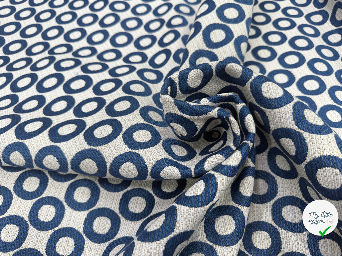 JACQUARD OPALE ALLOVER BLEU 140 CM - My Little Coupon