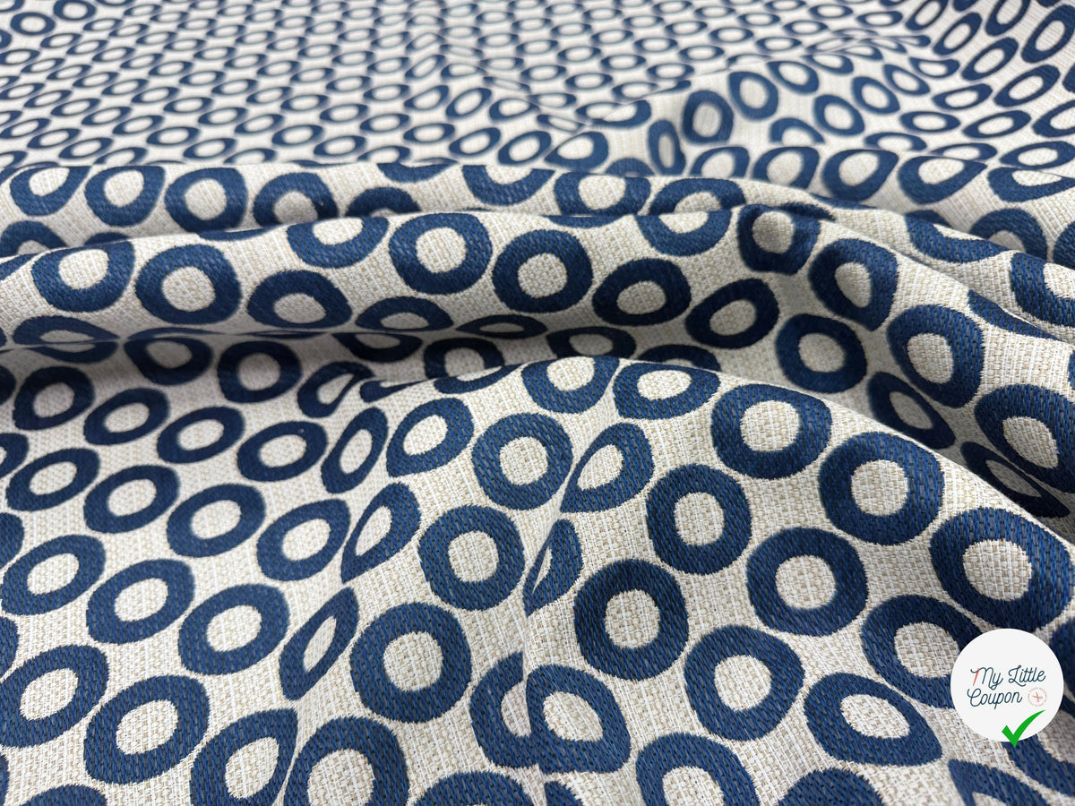 JACQUARD OPALE ALLOVER BLEU 140 CM - My Little Coupon