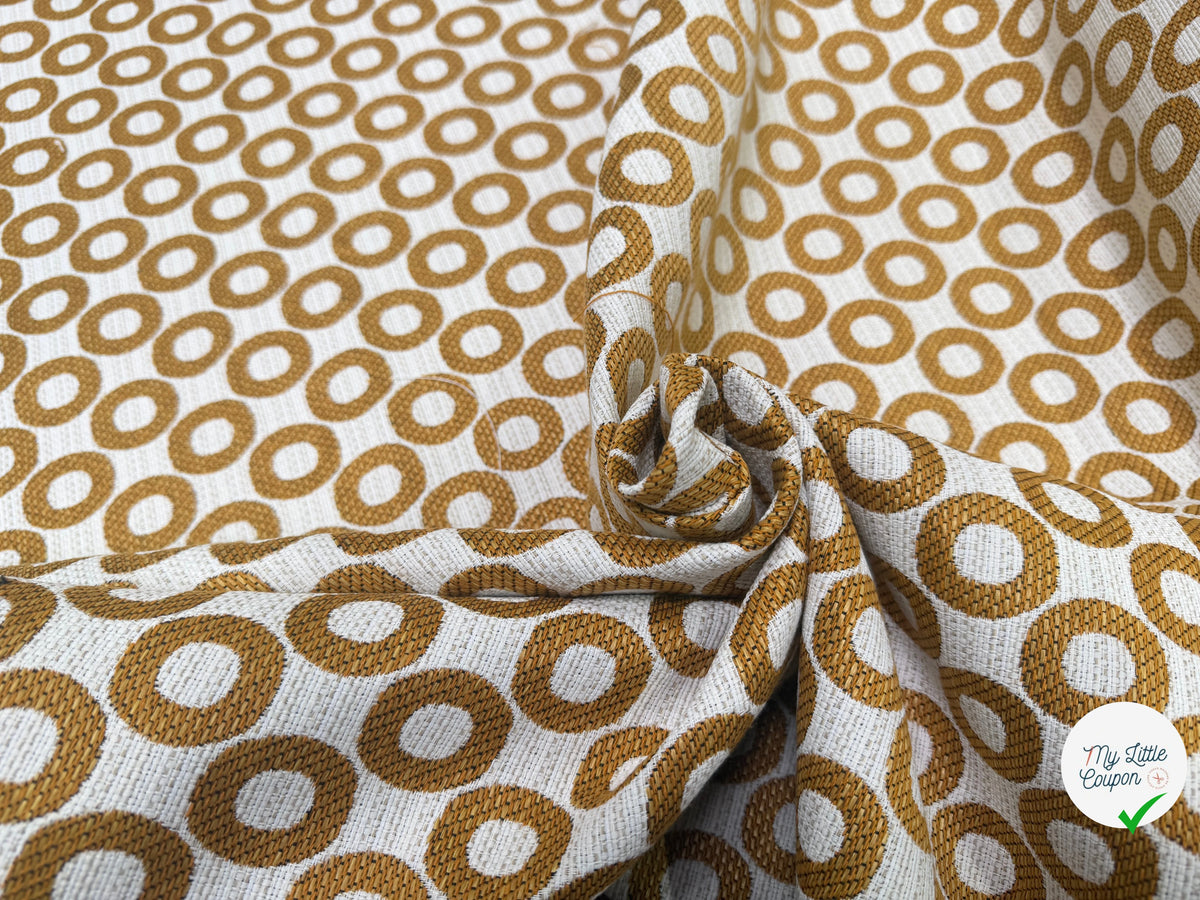 JACQUARD OPALE ALLOVER CURRY 140 CM - My Little Coupon
