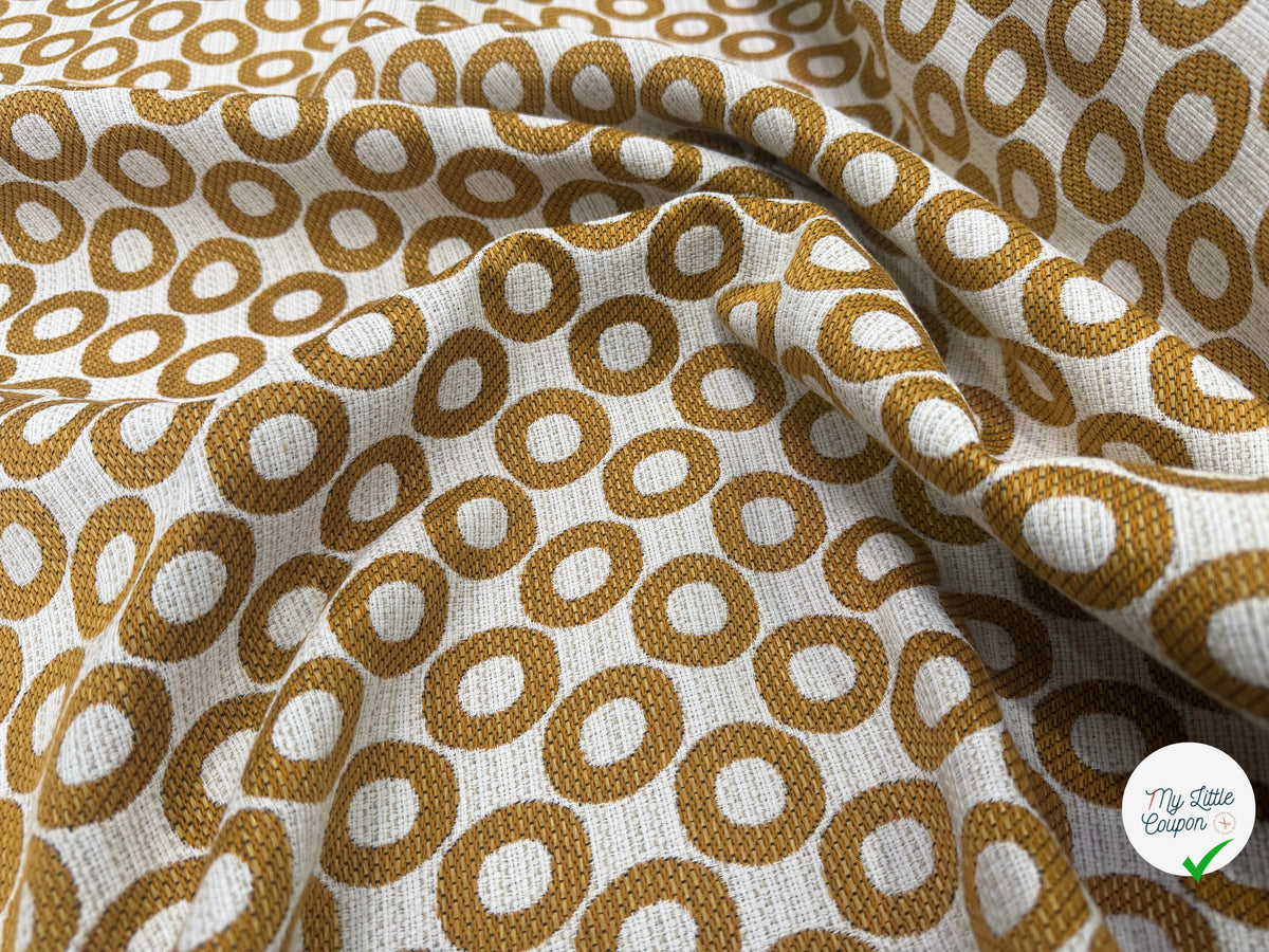 JACQUARD OPALE ALLOVER CURRY 140 CM - My Little Coupon