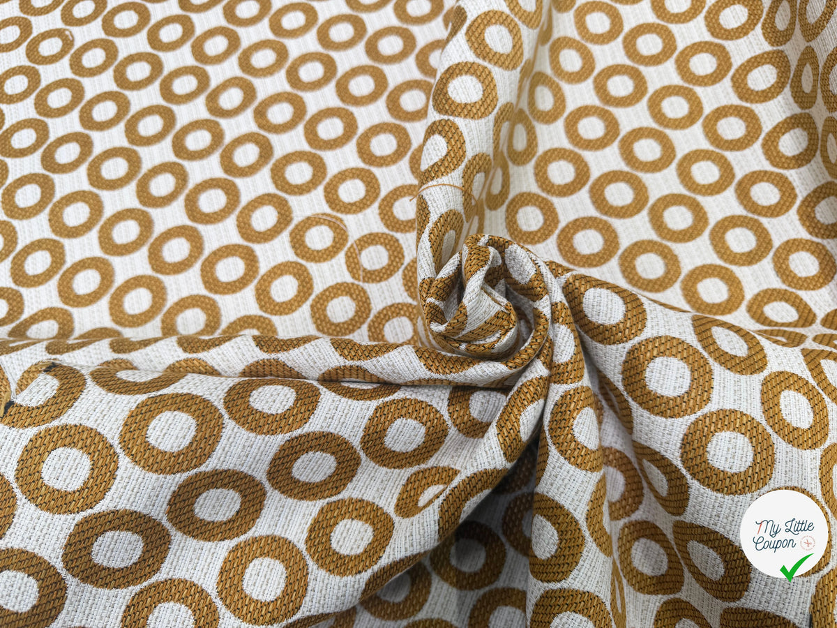 JACQUARD OPALE ALLOVER CURRY 140 CM - My Little Coupon