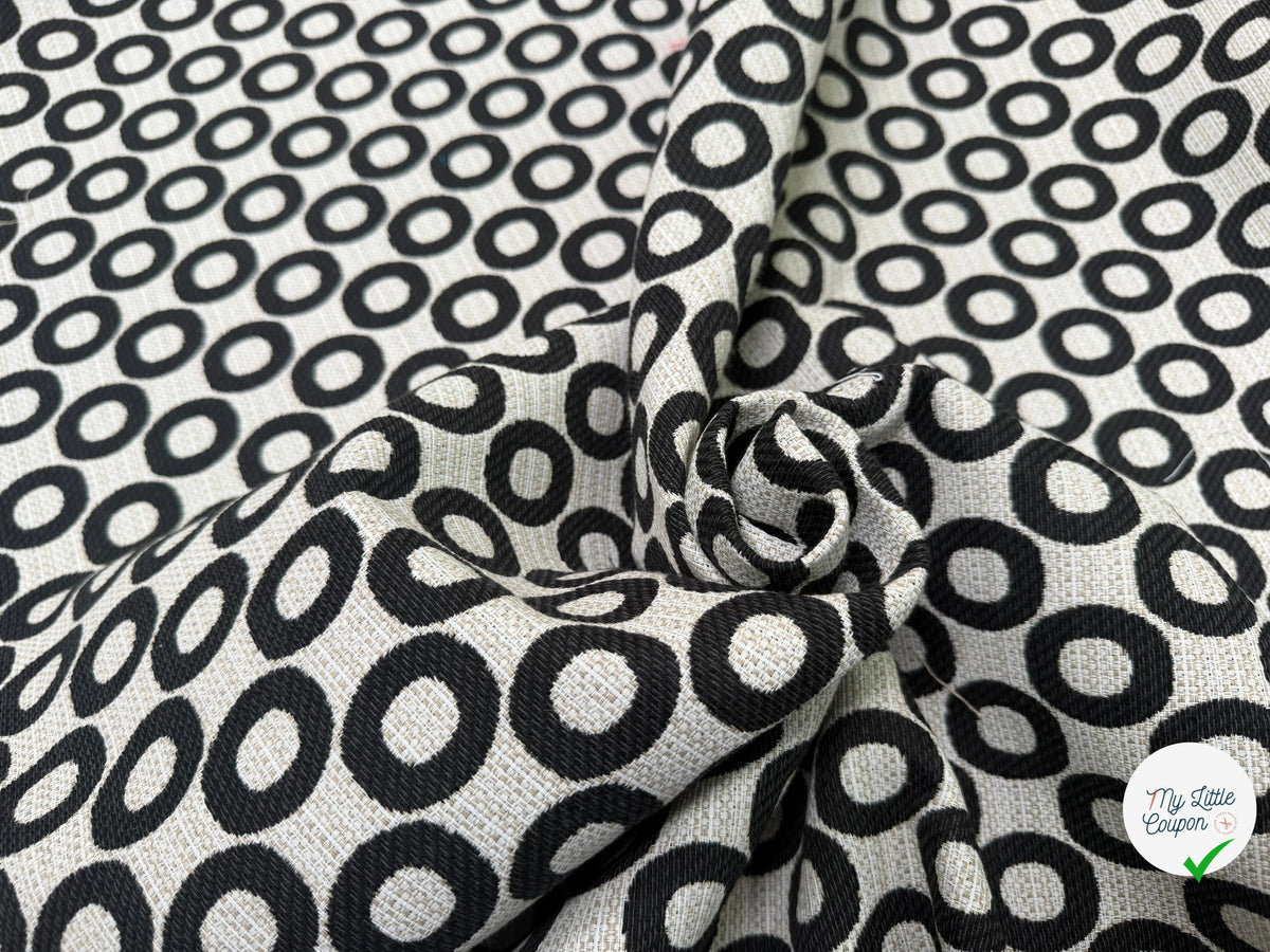 JACQUARD OPALE ALLOVER NOIR 140 CM - My Little Coupon