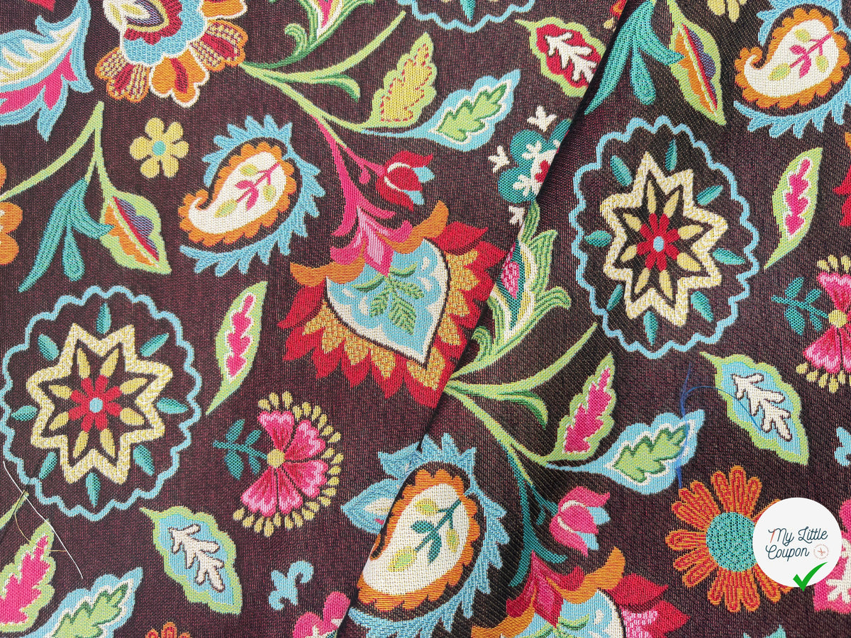JACQUARD SHAMAN ALLOVER NOIR 160 CM - My Little Coupon