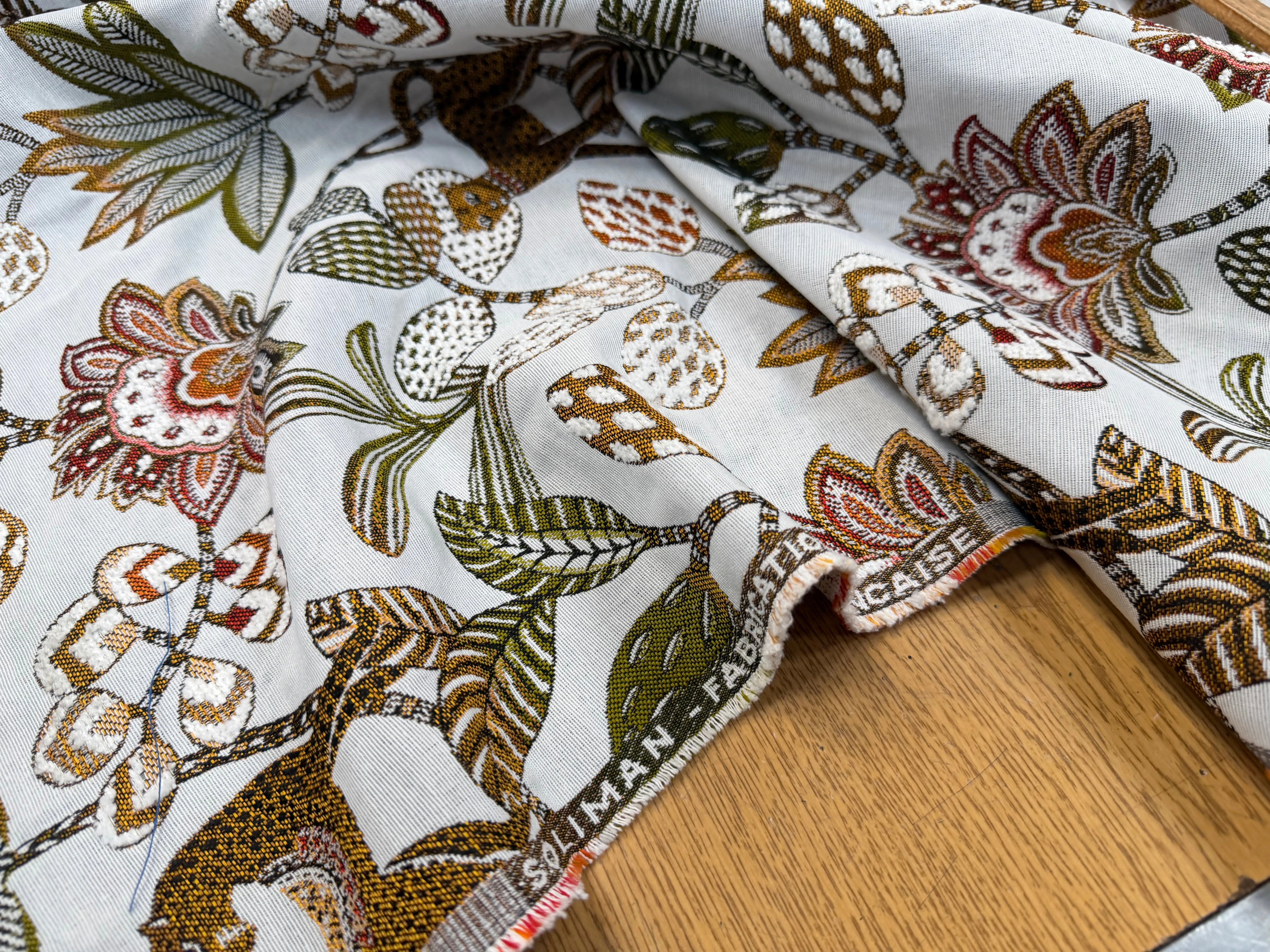 JACQUARD SOLIMAN ALLOVER BLANC 140 CM - My Little Coupon