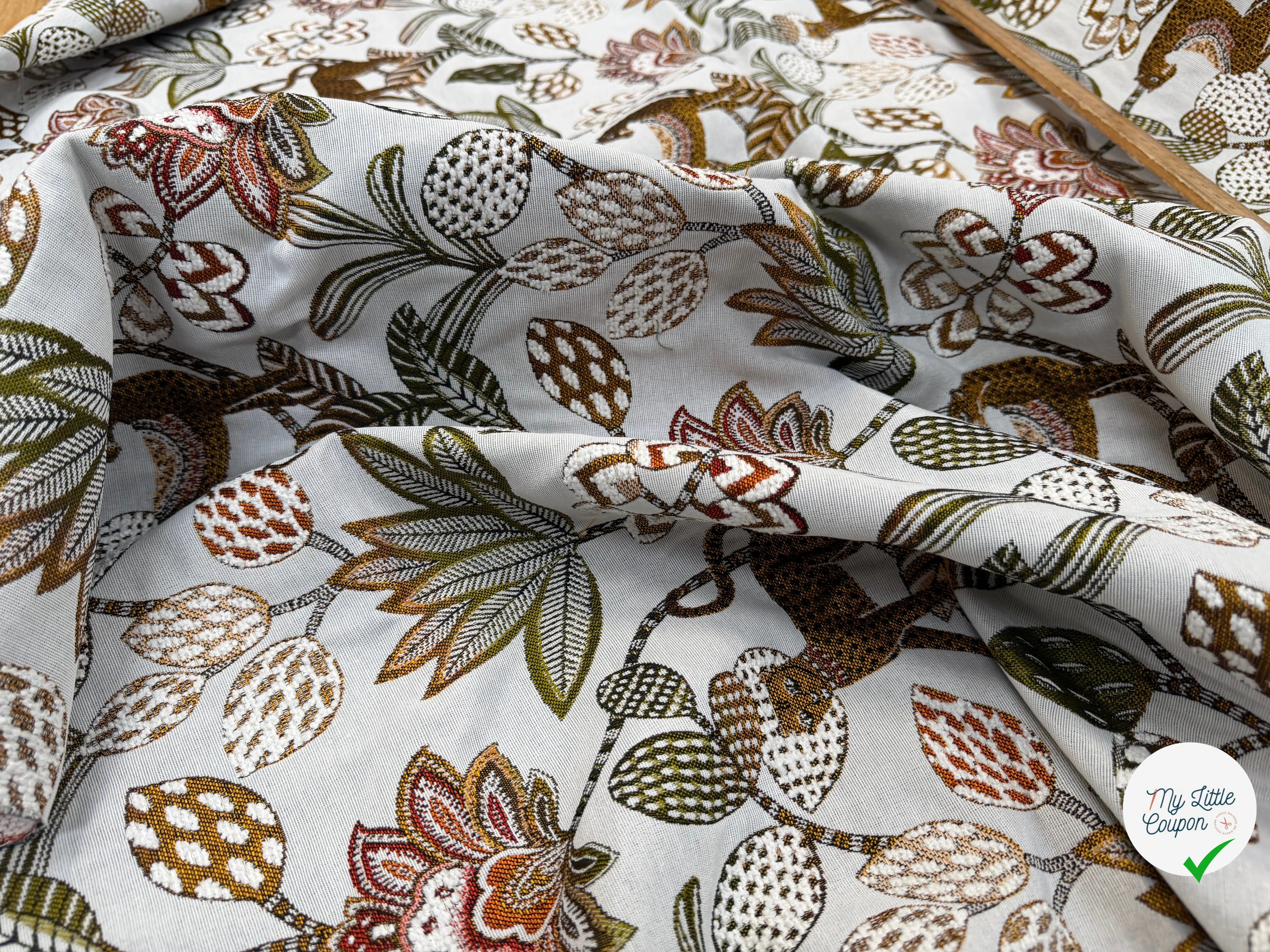 JACQUARD SOLIMAN ALLOVER BLANC 140 CM - My Little Coupon