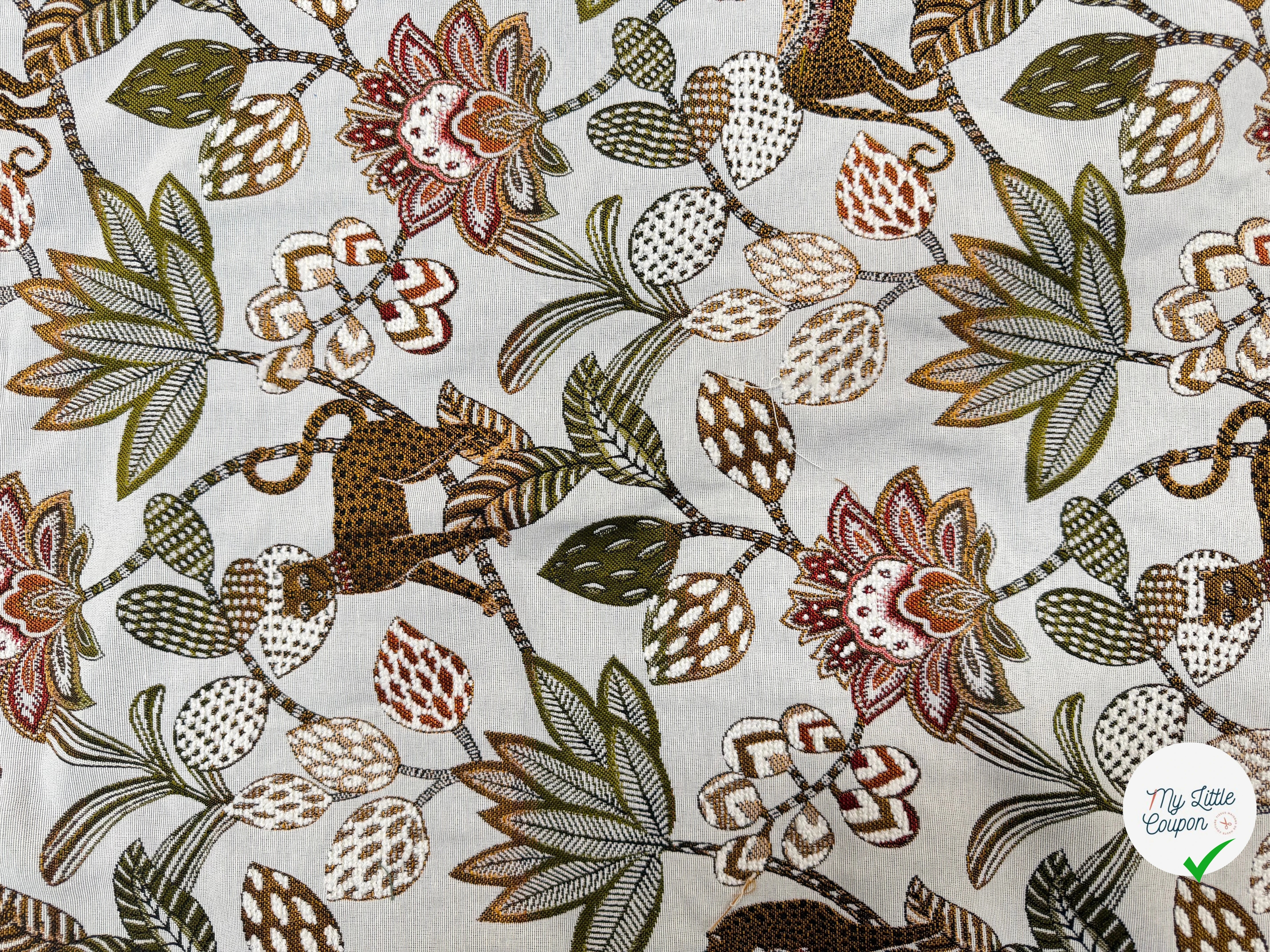 JACQUARD SOLIMAN ALLOVER BLANC 140 CM - My Little Coupon