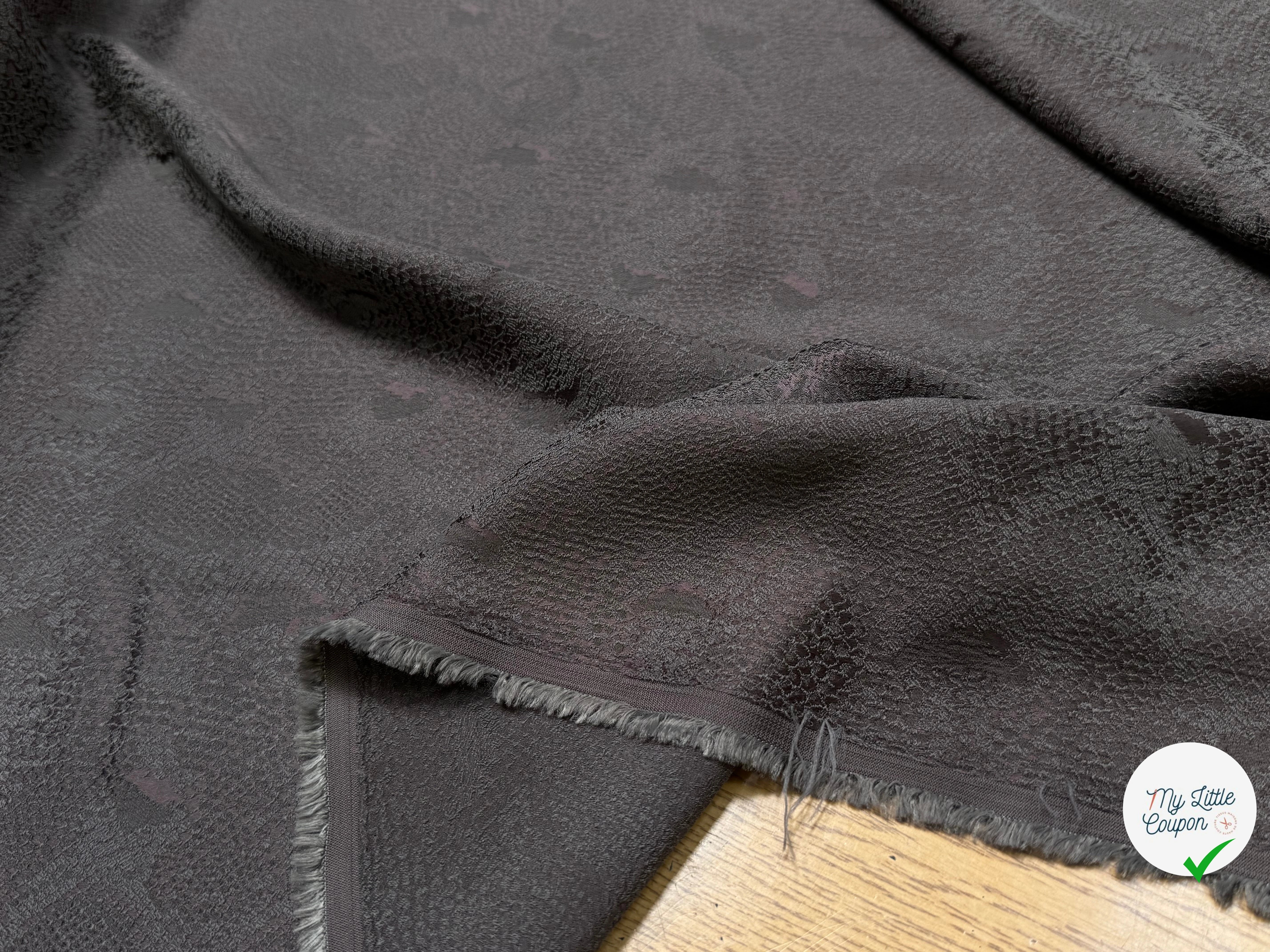 JACQUARD SOUPLE PYTHON GRIS MARRON - My Little Coupon