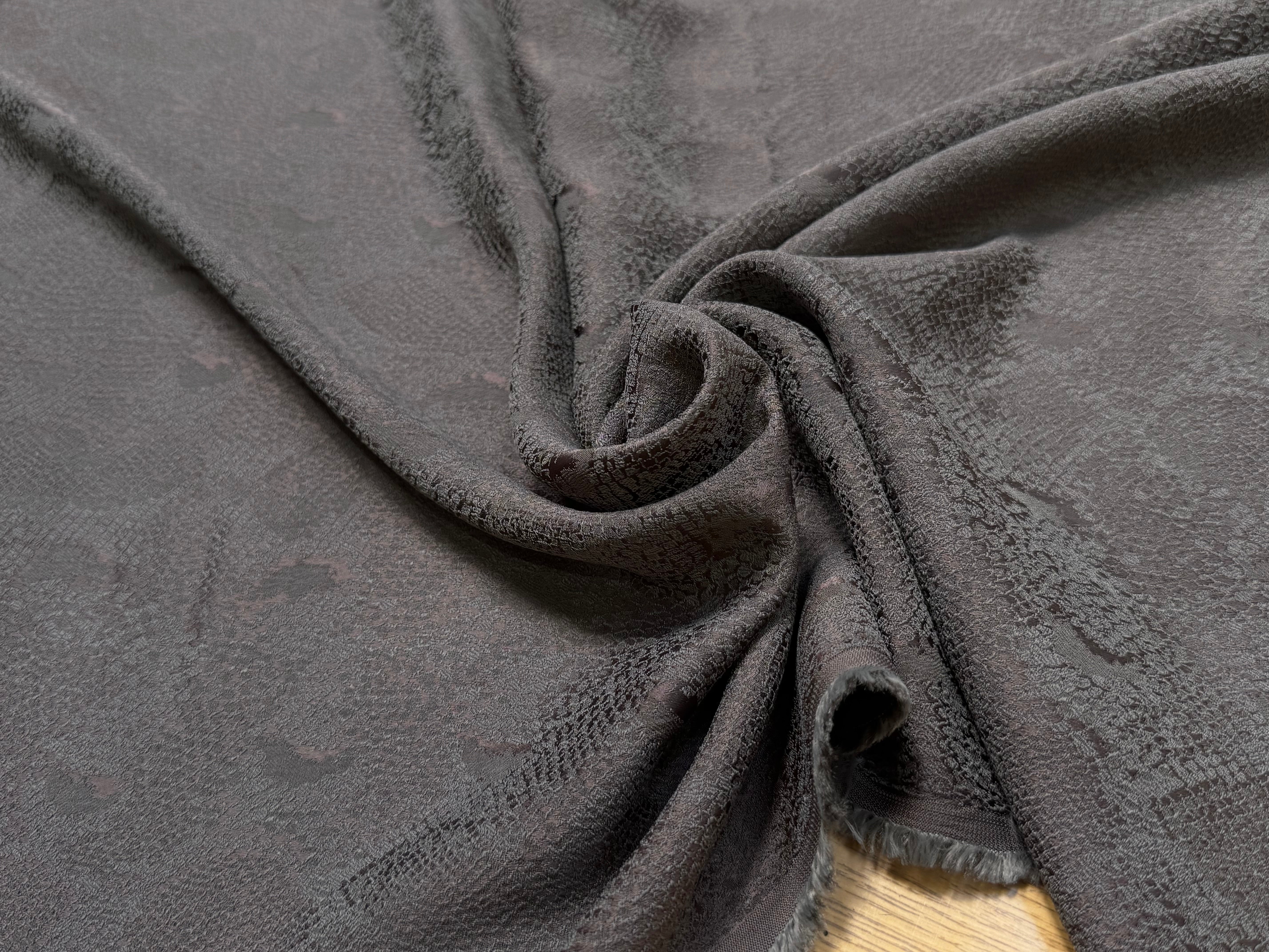 JACQUARD SOUPLE PYTHON GRIS MARRON - My Little Coupon