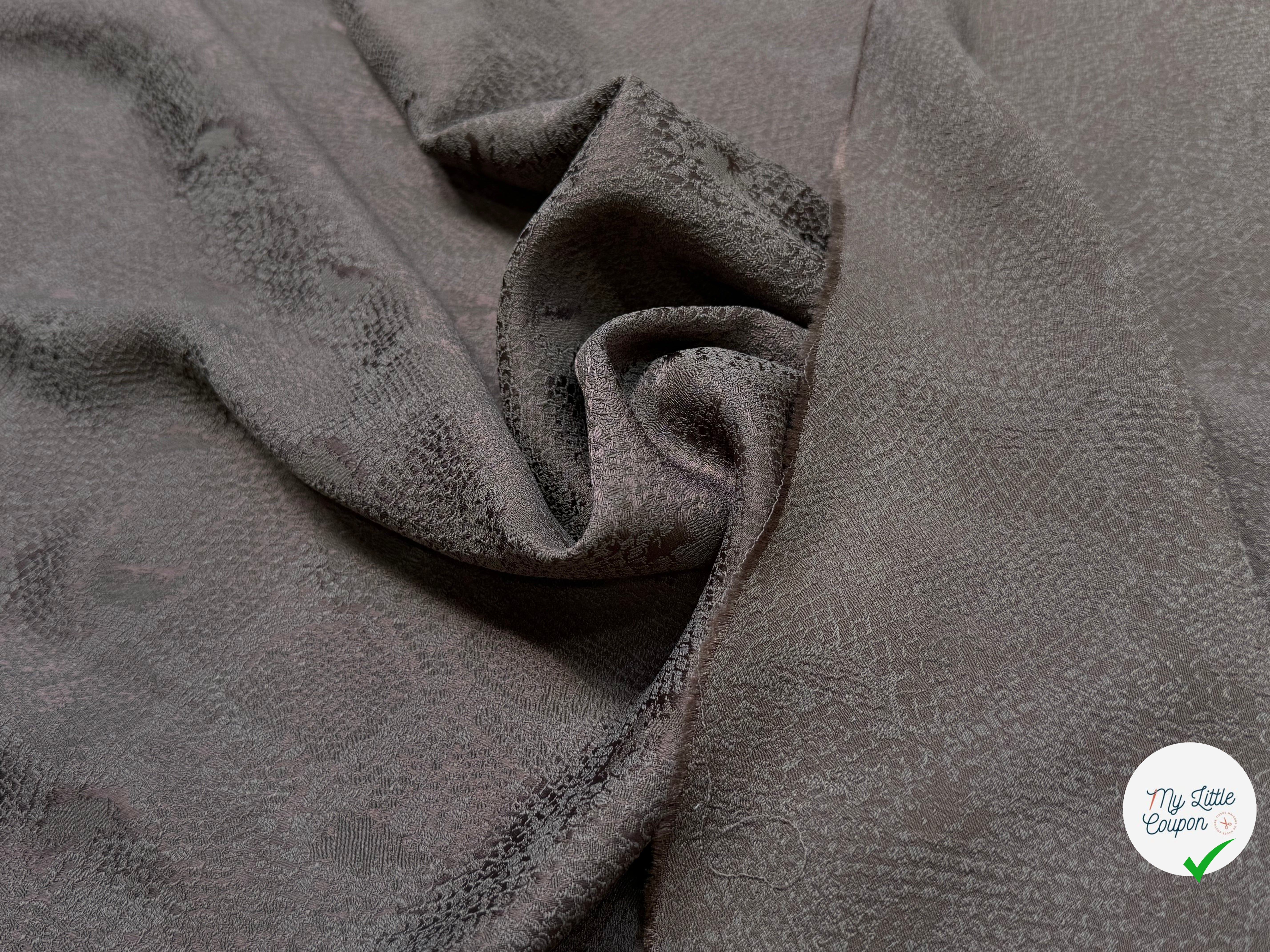 JACQUARD SOUPLE PYTHON GRIS MARRON - My Little Coupon
