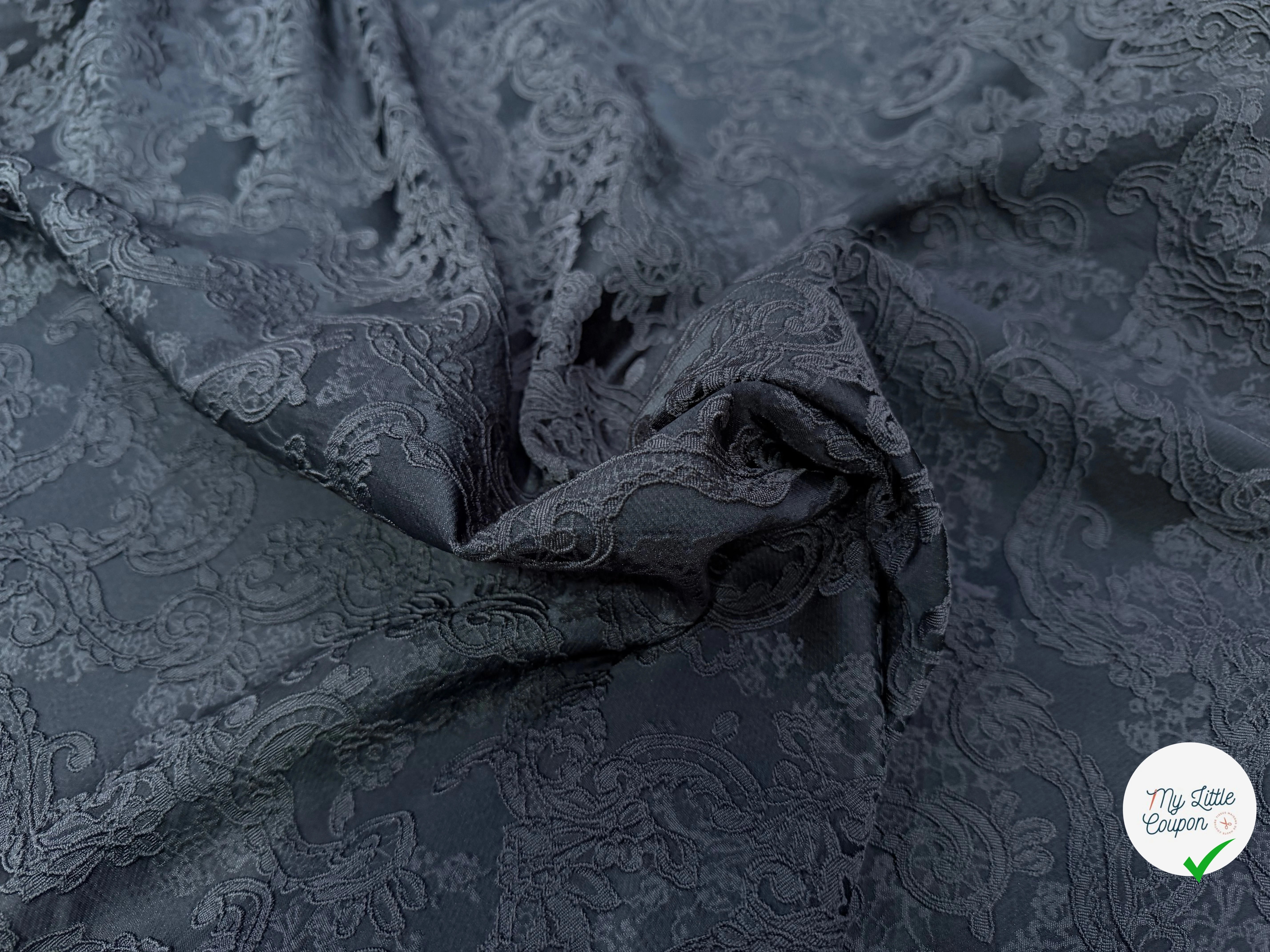 JACQUARD STRETCH CROCHET GRIS ANTHRACTIE - My Little Coupon