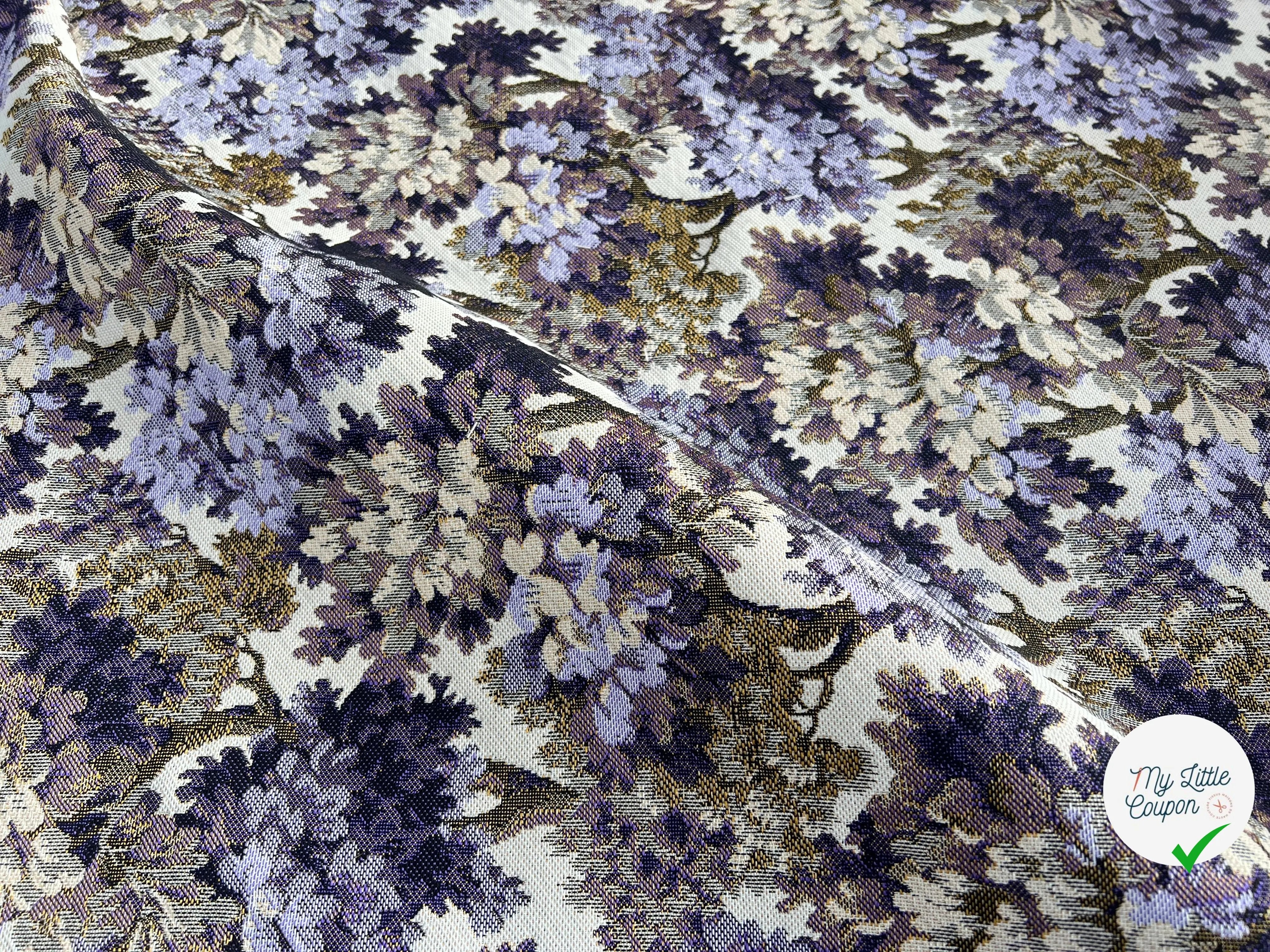 JACQUARD TISSÉ TEINT AUBUSSON ALLOVER VIOLET - My Little Coupon