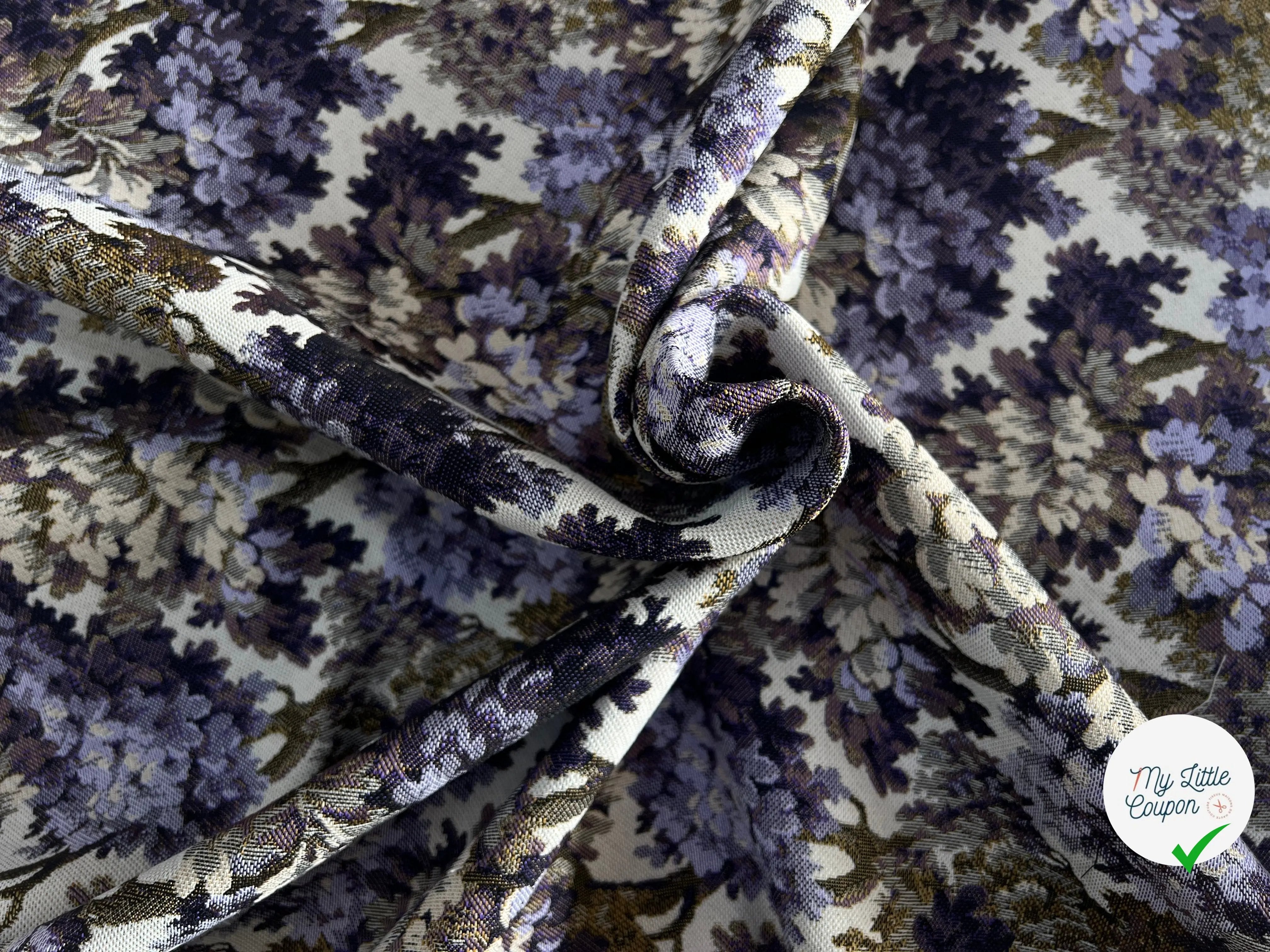 JACQUARD TISSÉ TEINT AUBUSSON ALLOVER VIOLET - My Little Coupon