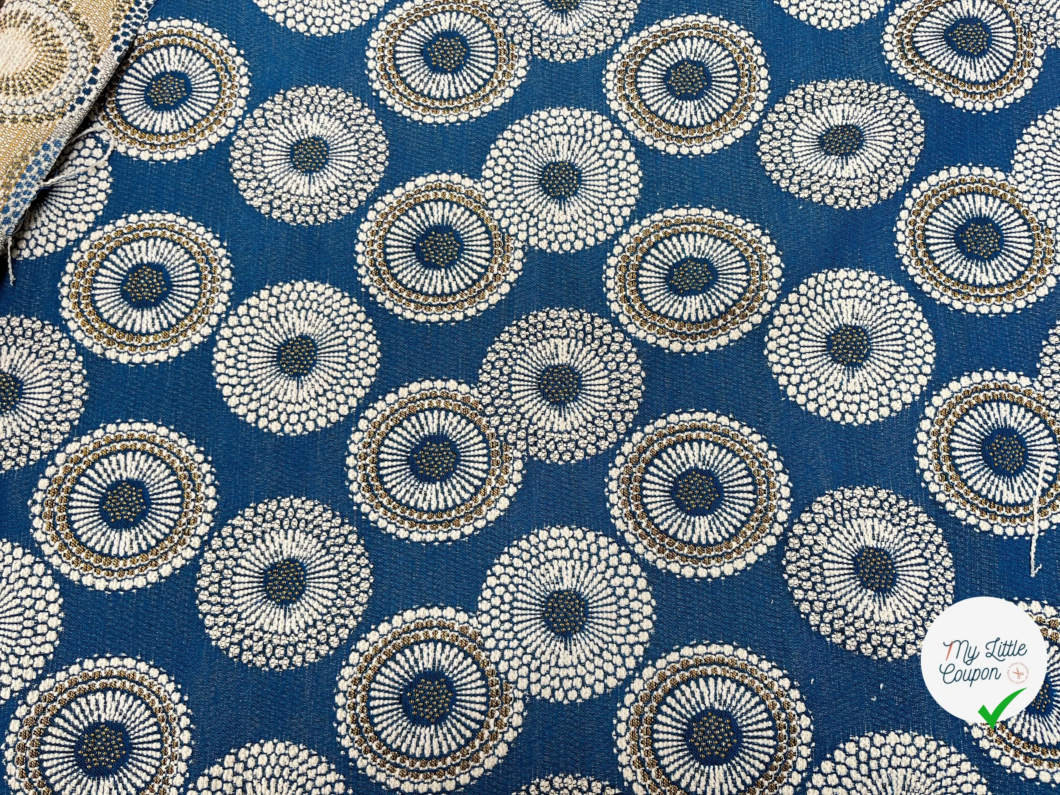 JACQUARD TISSÉ TEINT JOJOBA ALLOVER BLEU - My Little Coupon