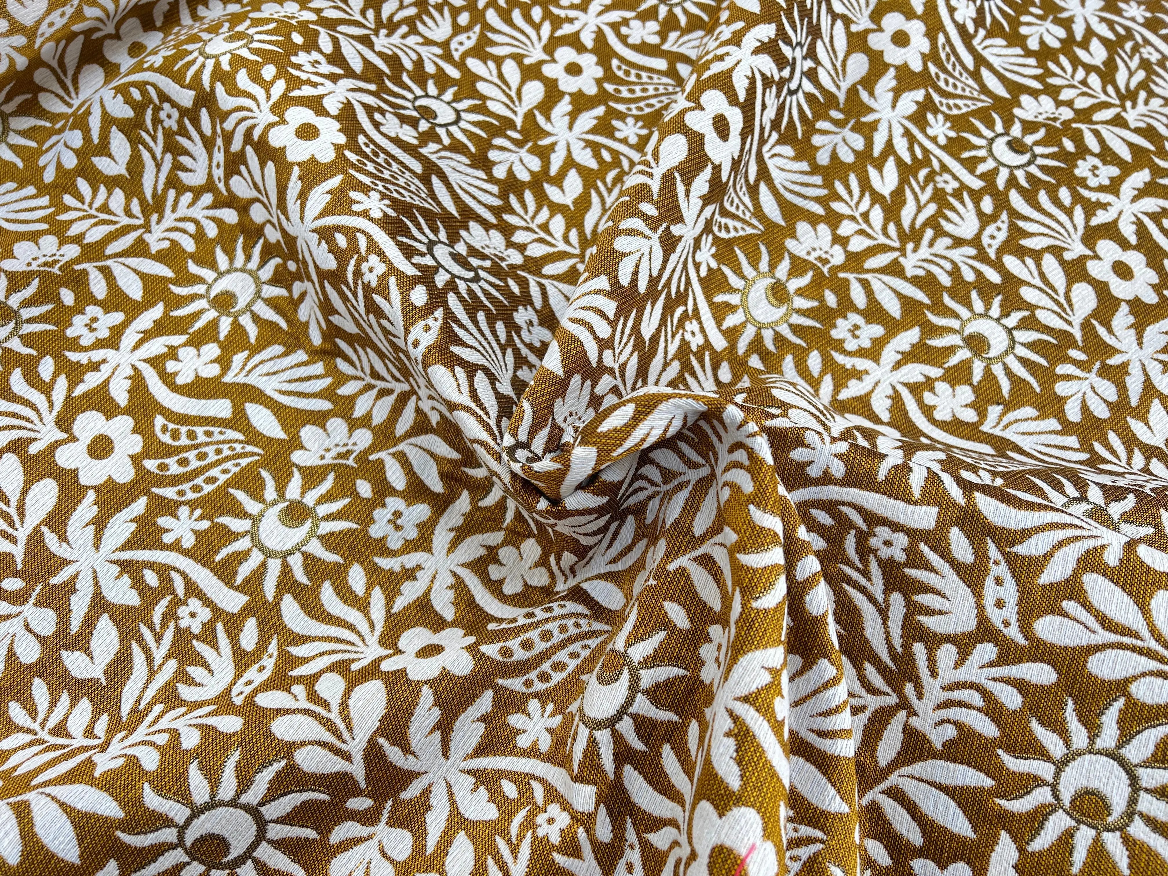 JACQUARD TISSÉ TEINT SUNLIGHT ALLOVER JAUNE - My Little Coupon