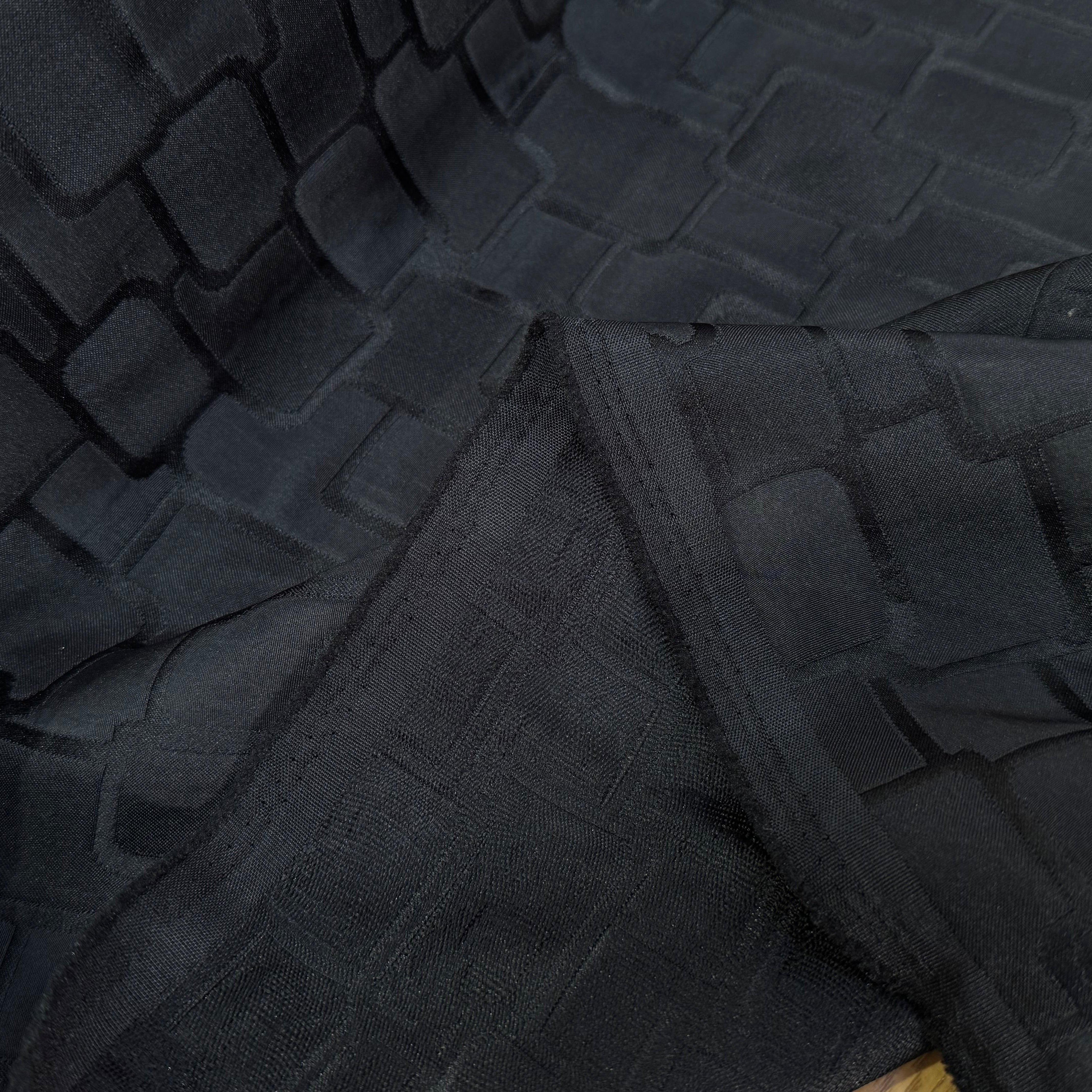 JAQUARD SOUPLE RECTANGLE NOIR - My Little Coupon