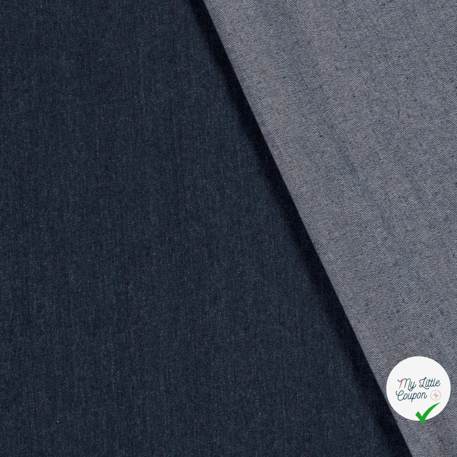 JEANS PRÉ-LAVÉ LOURD BLEU MARINE 90% COTON (008) - My Little Coupon