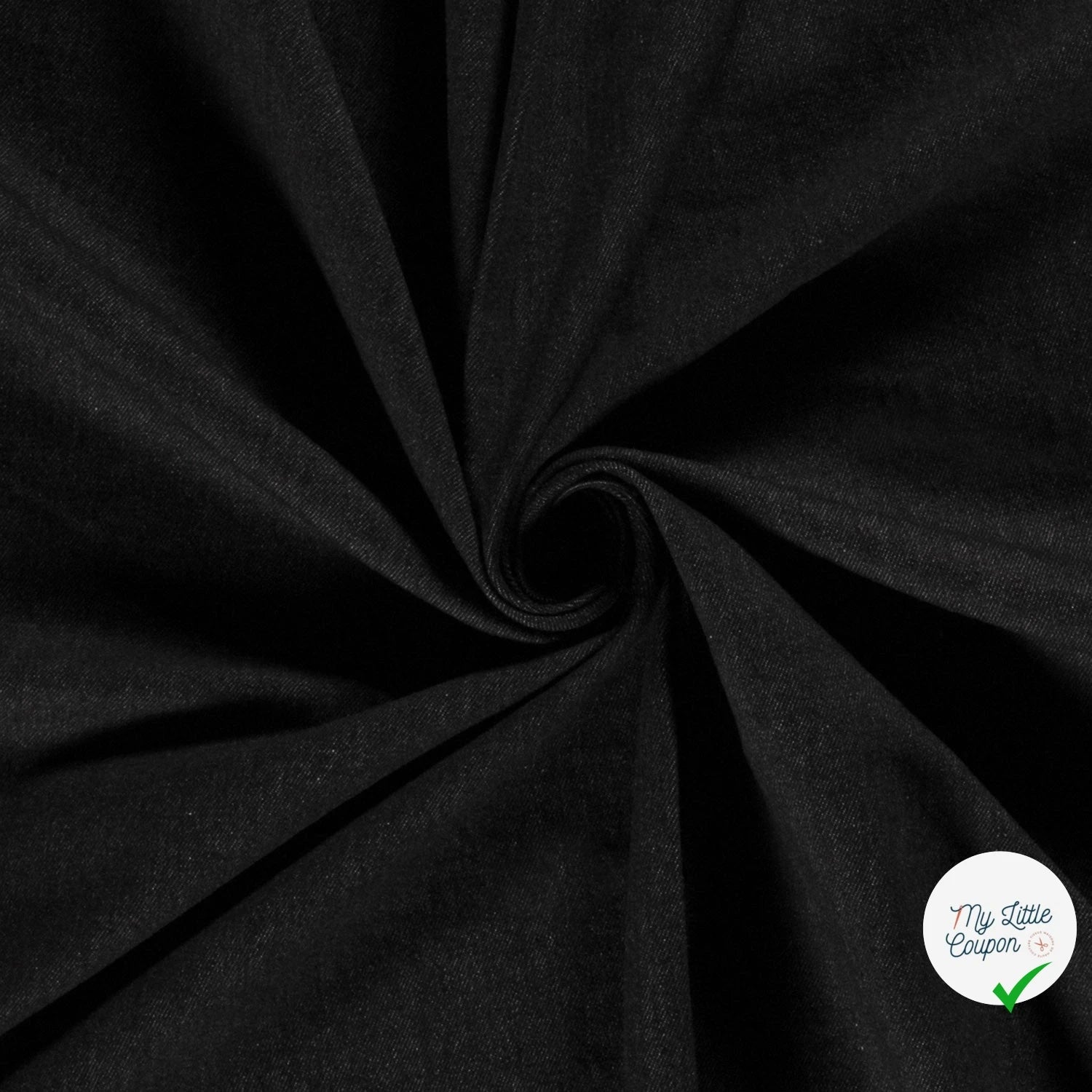 JEANS PRÉ-LAVÉ LOURD NOIR 90% COTON - My Little Coupon