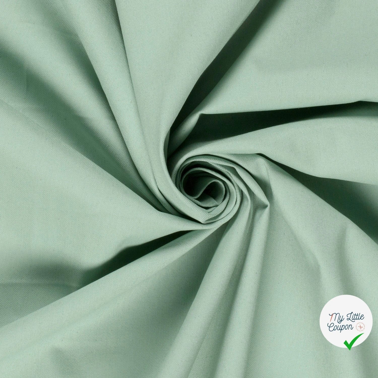 JEANS TISSU UNICOLORE VERT MENTHE - My Little Coupon