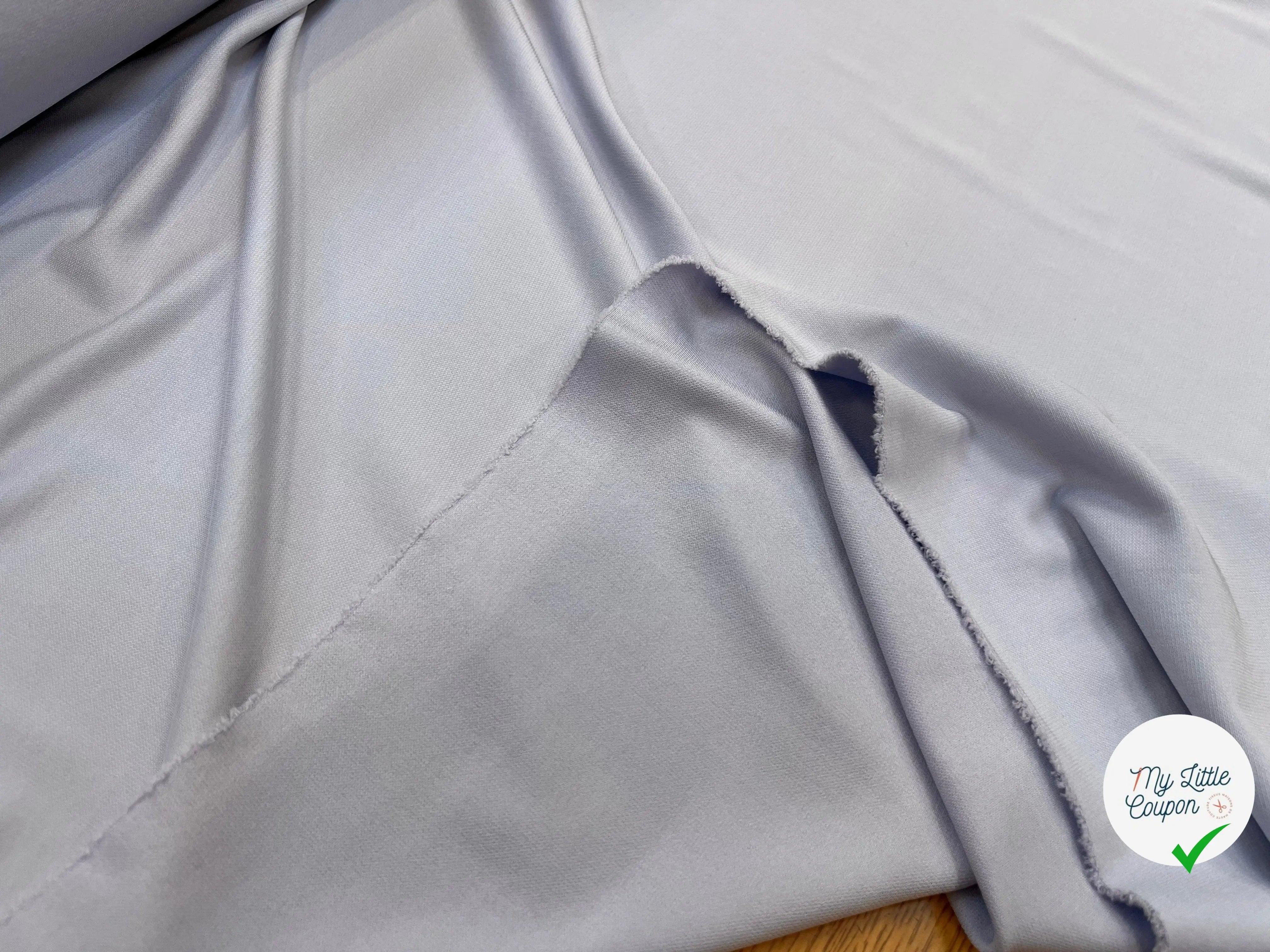JERSEY ASPECT CRÊPE VISCOSE FROIDE 8% EA GHOST LILAS - My Little Coupon